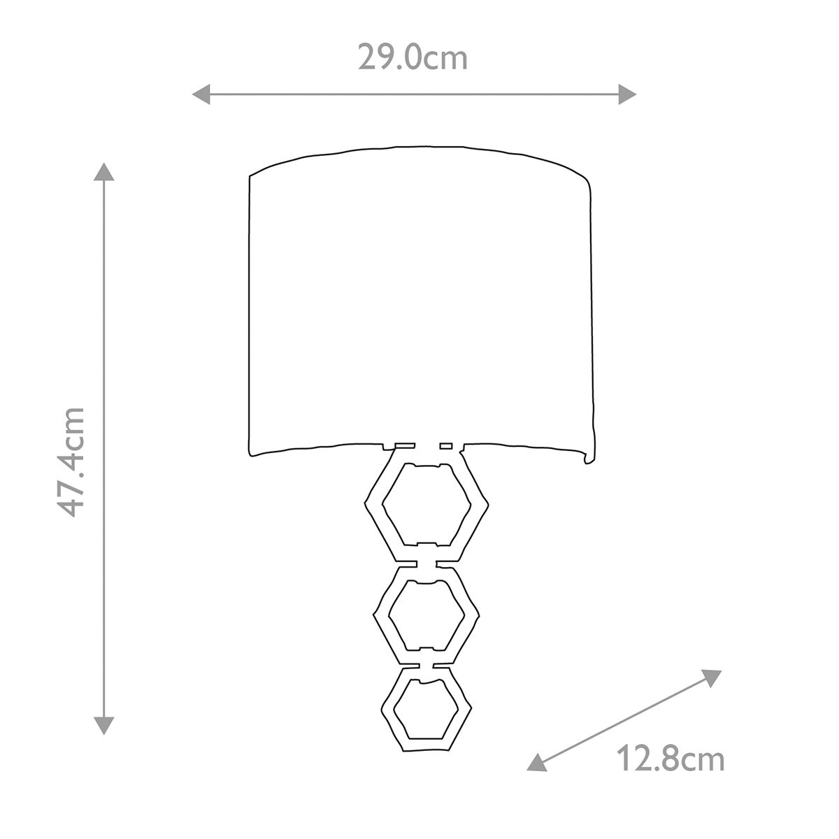 Clark Medium Wandleuchte mit 1 Licht - Poliertes Chrom mit elfenbeinfarbenem Lampenschirm aus Kunstseide