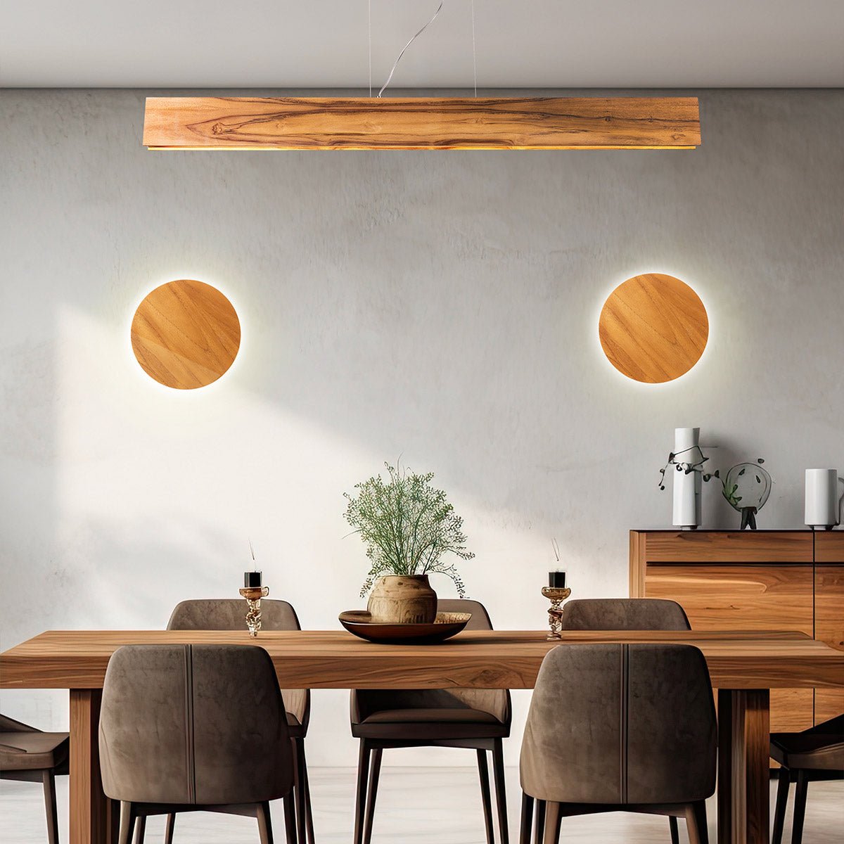 Clean LED Wandleuchte - Accord Lighting - QN - CLEAN - LED - WB - 25 - TEAK