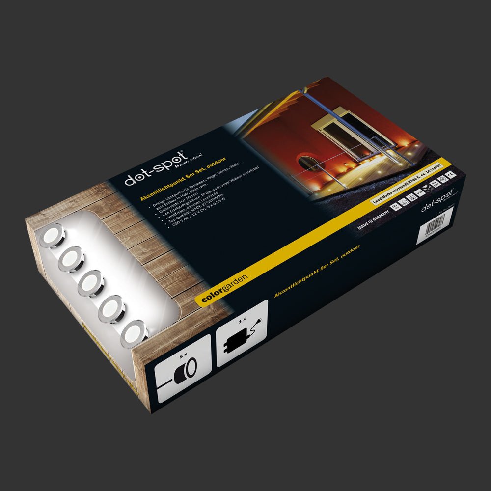 colorgarden LED Akzentlichtpunkt SET outdoor - dot - spot - 25405
