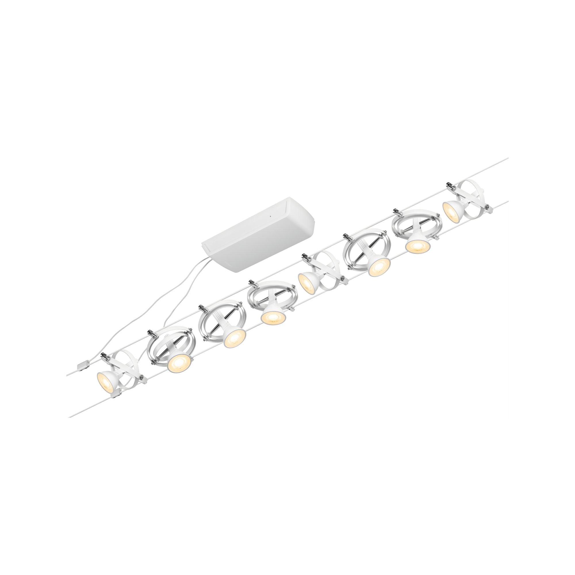 CorDuo Cardan Basisset GU5,3 max. 8x7,5W 230/12V Weiß matt - Paulmann - 94492