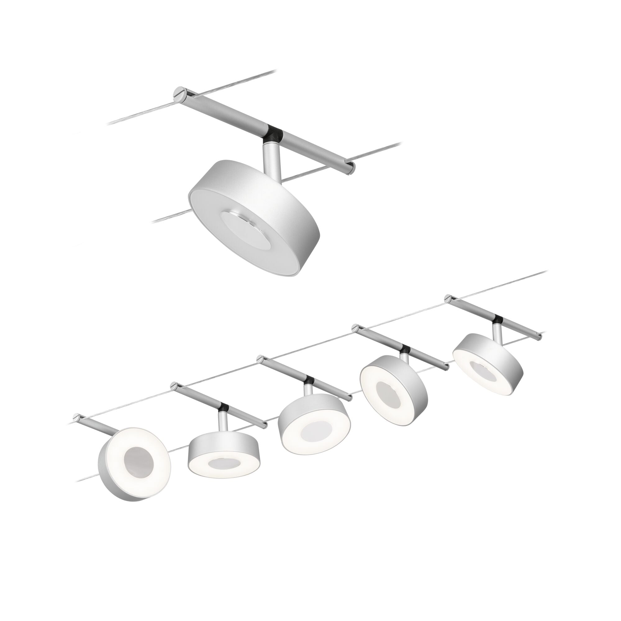 CorDuo Circle Basisset 5x180lm 5x5W 3000K 230/12V Chrom matt - Paulmann - 94475