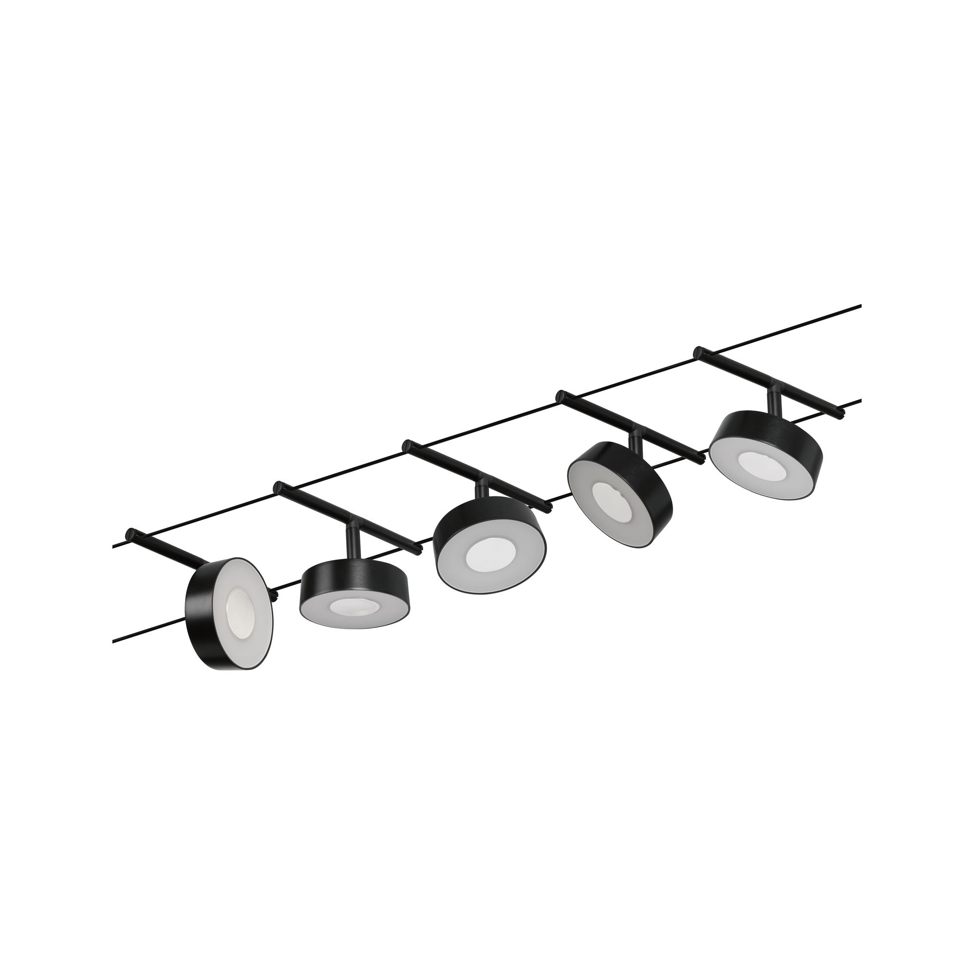 CorDuo Circle Basisset 5x180lm 5x5W 3000K 230/12V Schwarz matt - Paulmann - 94479