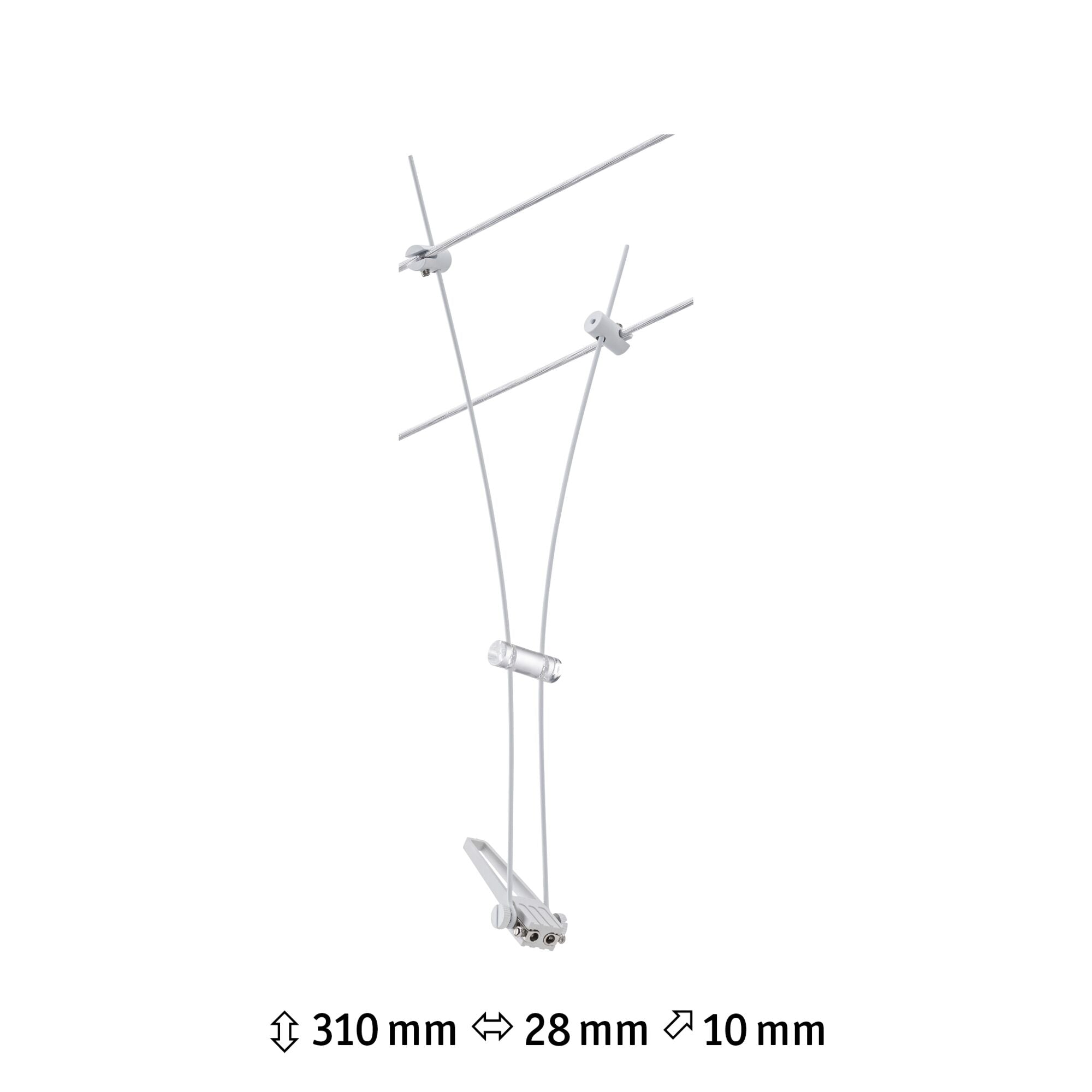 CorDuo Comet Einzelspot GU5,3 max. 50W dimmbar 12V Weiß matt - Paulmann - 94488
