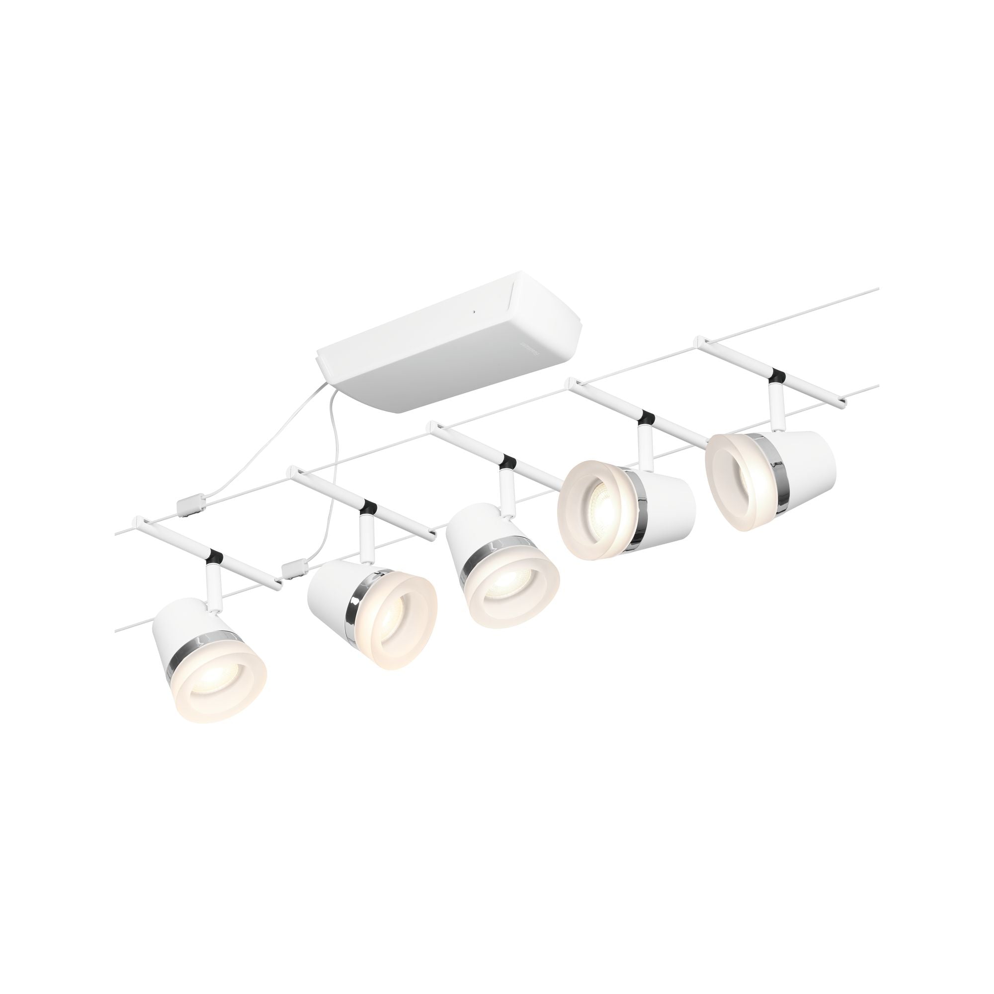 CorDuo Cone Basisset GU5,3 max. 5x10W 230/12V Weiß matt/Chrom - Paulmann - 94461