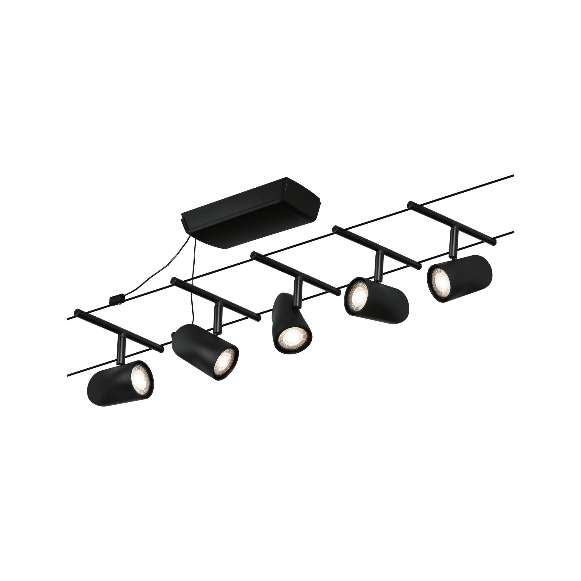 CorDuo Cup Basisset GU5,3 max. 5x10W 230/12V Schwarz matt/Chrom - Paulmann - 94469