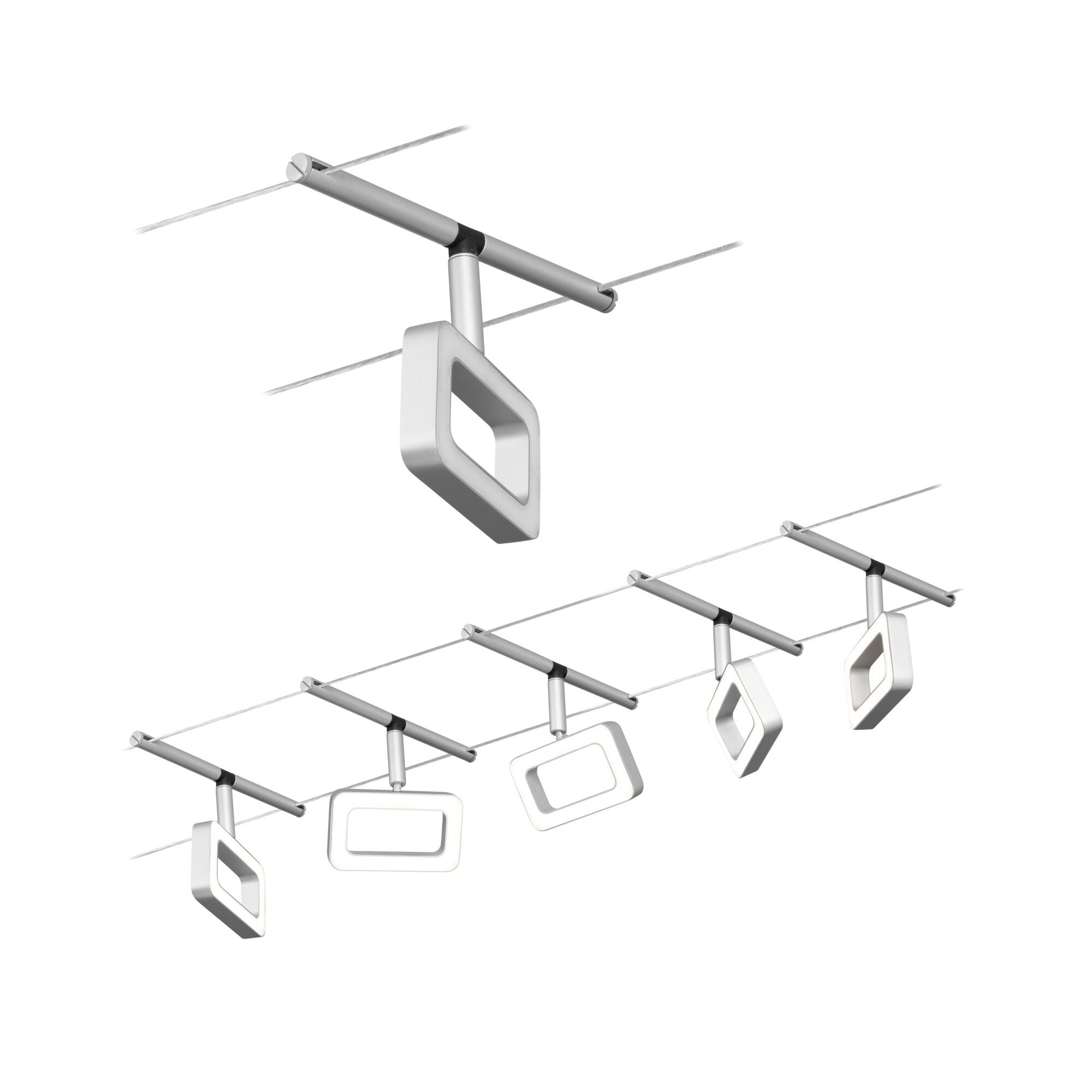 CorDuo Frame Basisset 5x280lm 5x4,8W 3000K 230/12V Chrom matt/Chrom - Paulmann - 94481