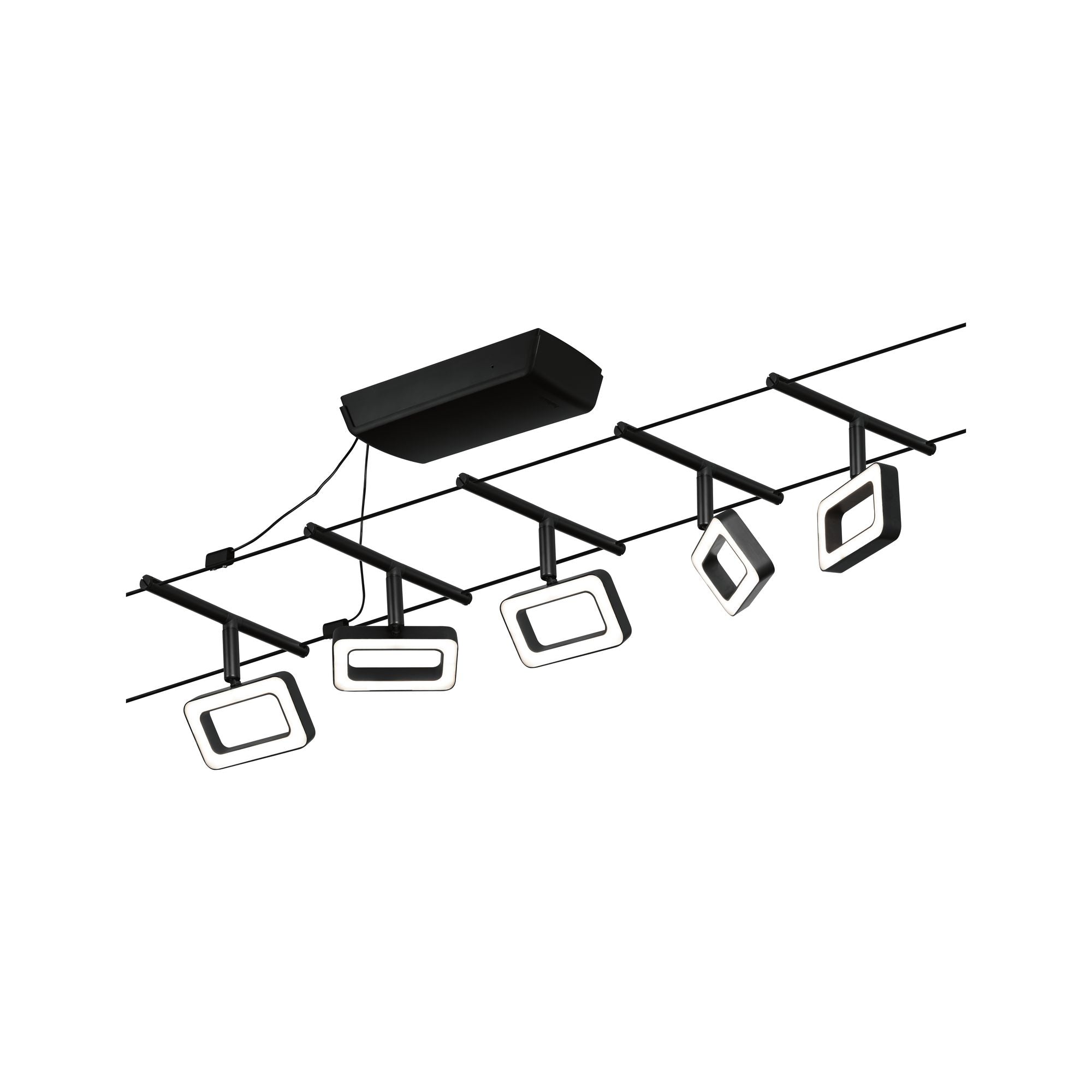 CorDuo Frame Basisset 5x280lm 5x4,8W 3000K 230/12V Schwarz matt/Chrom - Paulmann - 94485