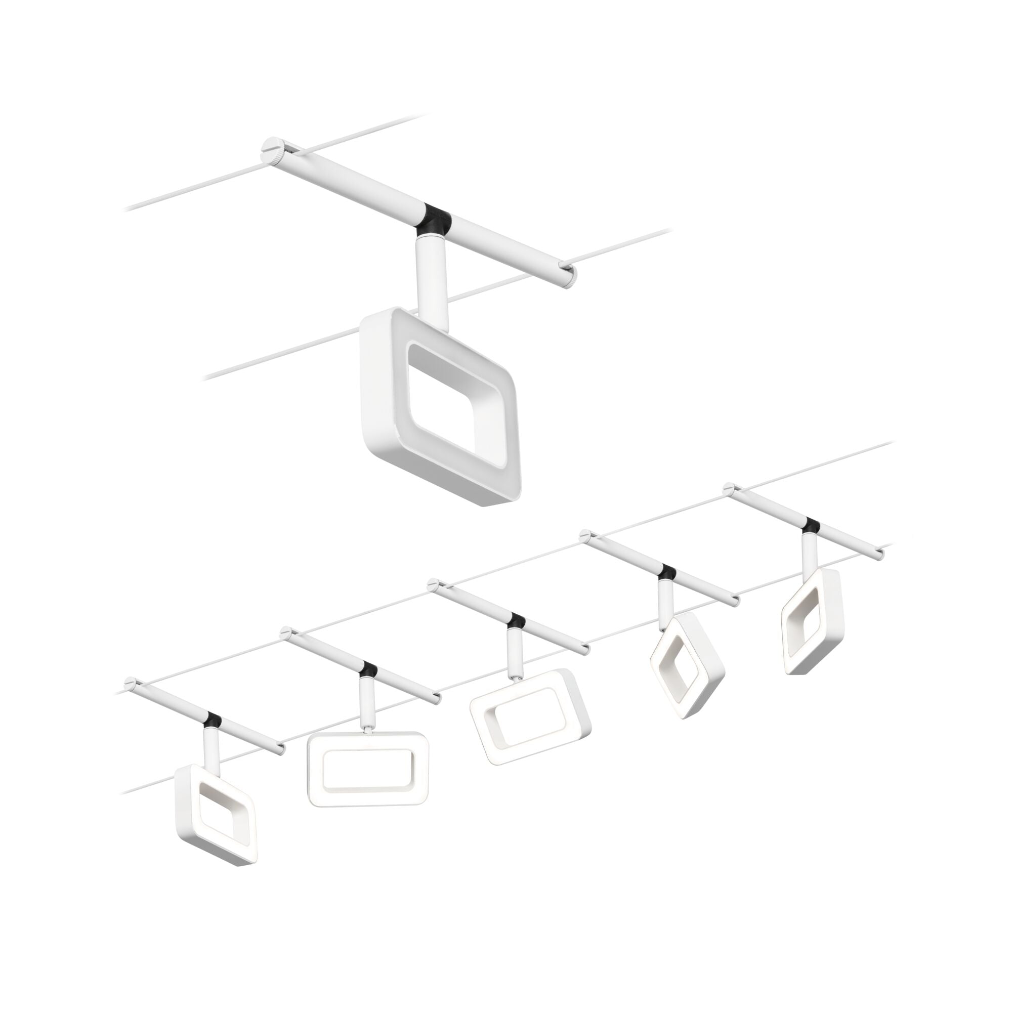 CorDuo Frame Basisset 5x280lm 5x4,8W 3000K 230/12V Weiß matt/Chrom - Paulmann - 94483