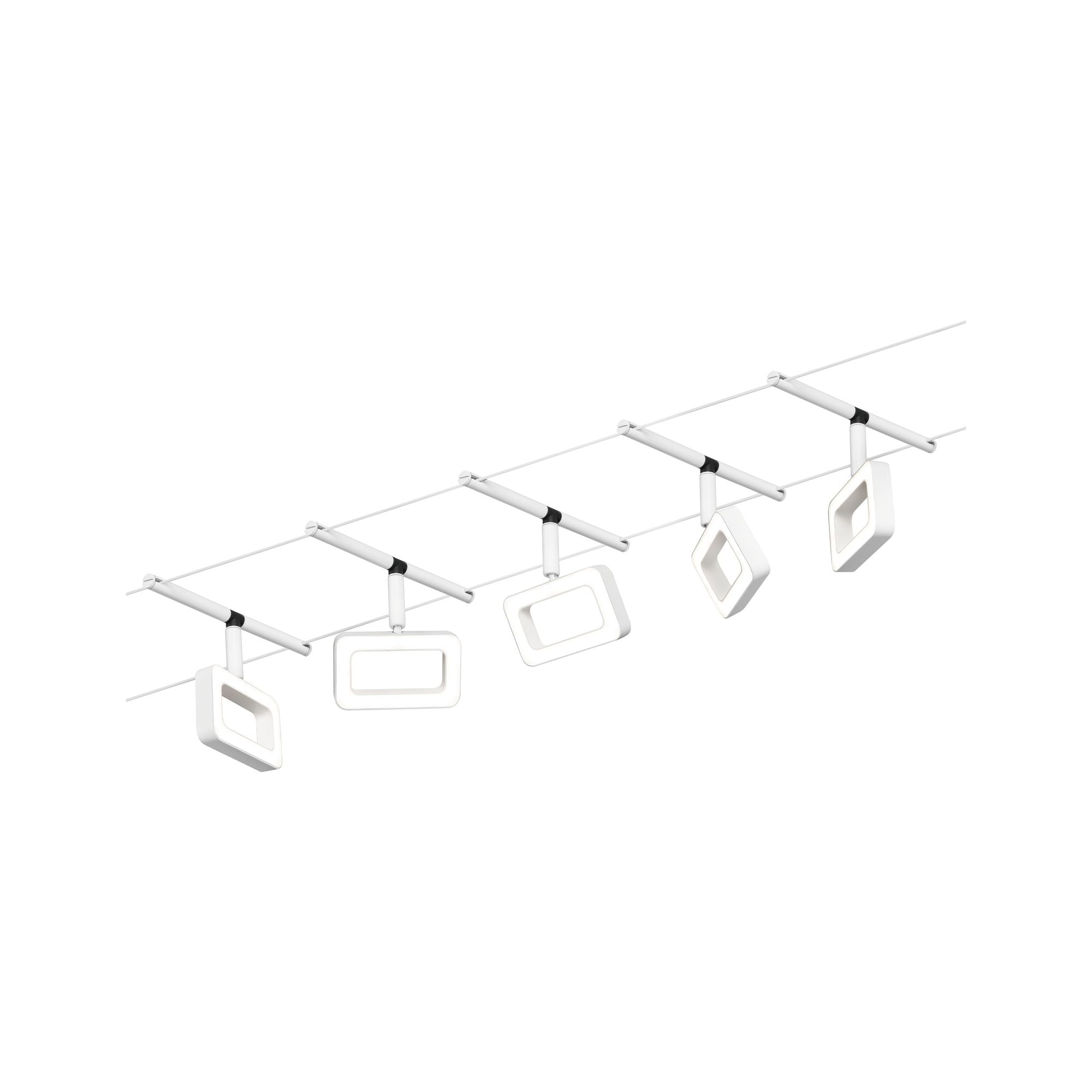 CorDuo Frame Basisset 5x280lm 5x4,8W 3000K 230/12V Weiß matt/Chrom - Paulmann - 94483