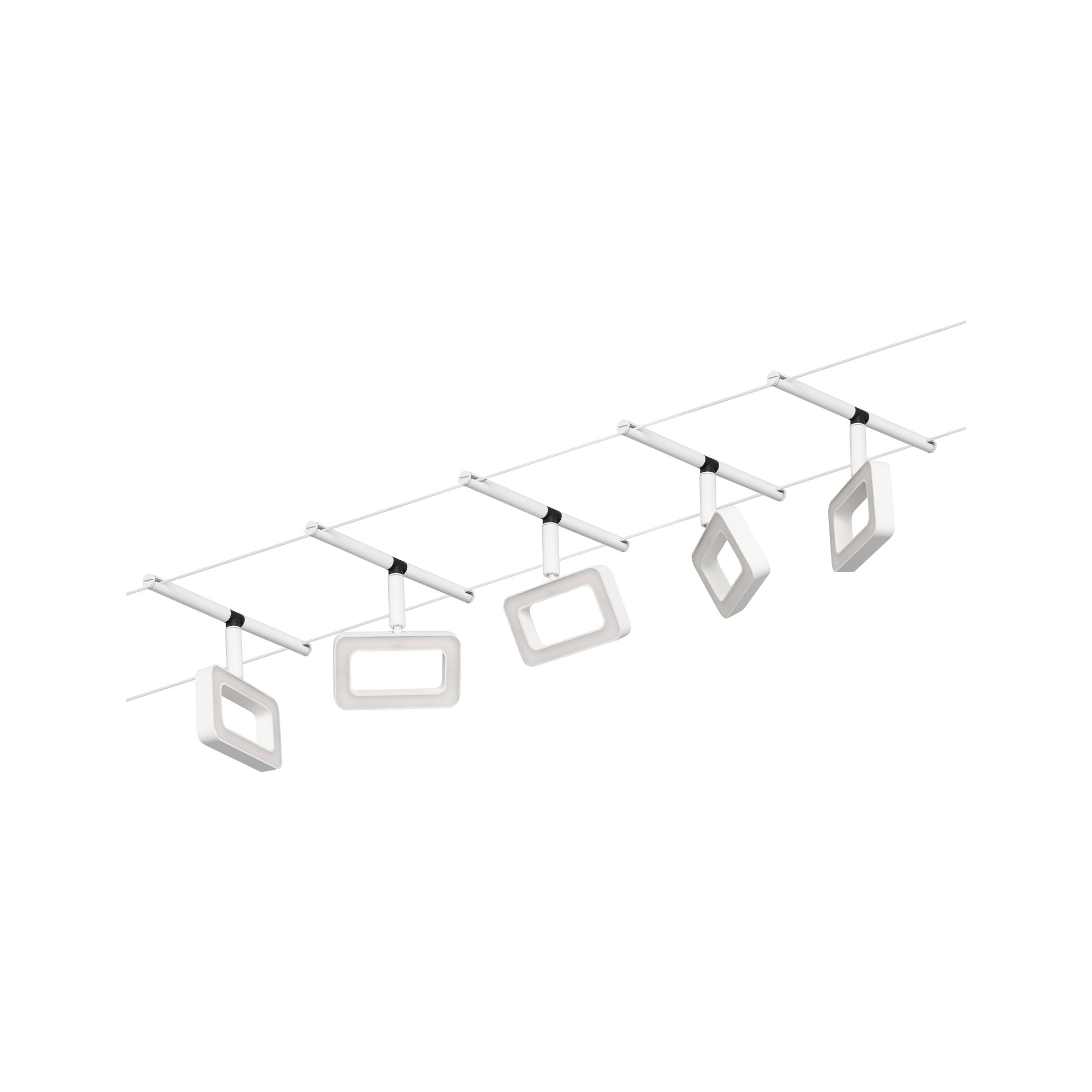 CorDuo Frame Basisset 5x280lm 5x4,8W 3000K 230/12V Weiß matt/Chrom - Paulmann - 94483