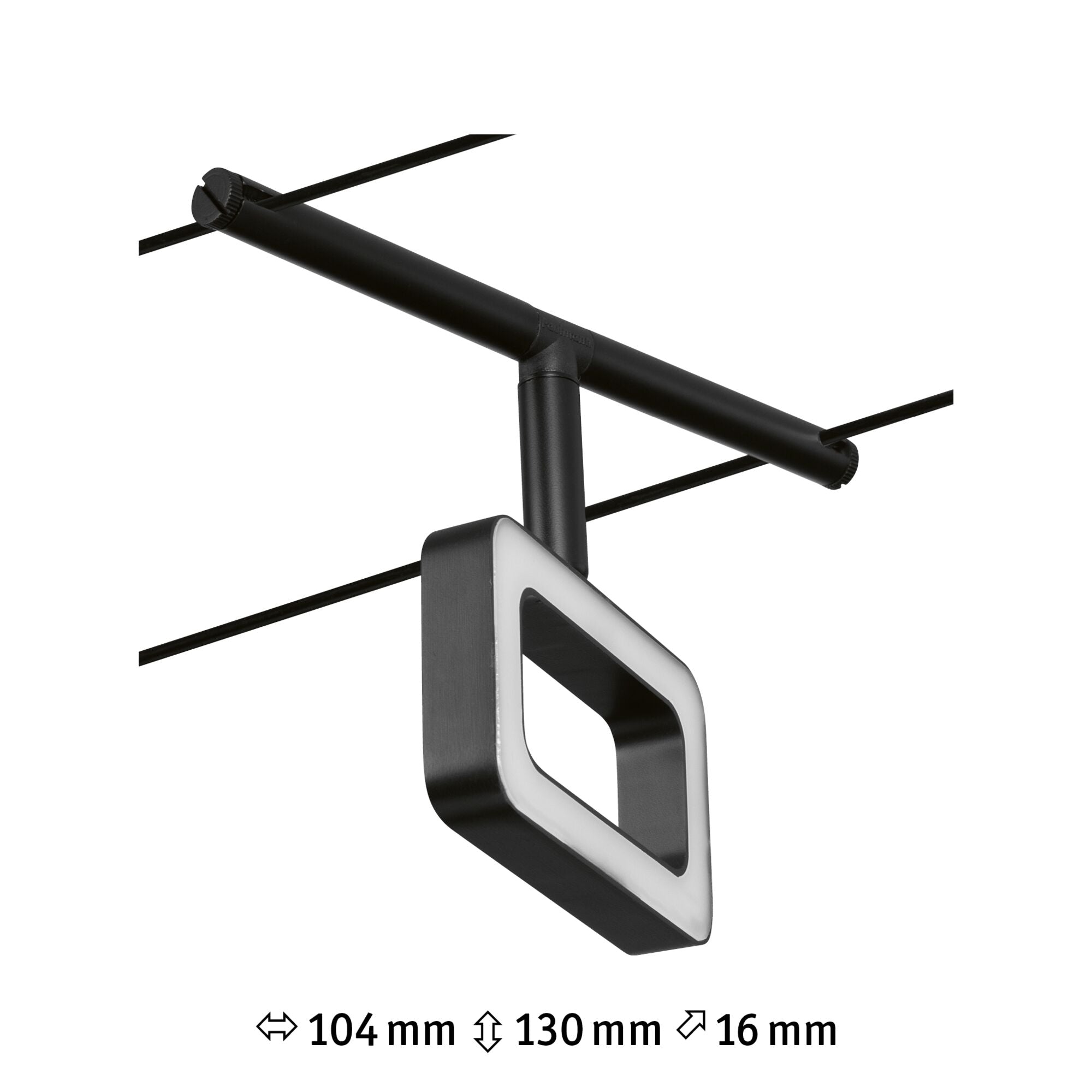 CorDuo Frame Einzelspot 280lm 4,8W 3000K 12V Schwarz matt/Chrom - Paulmann - 94486
