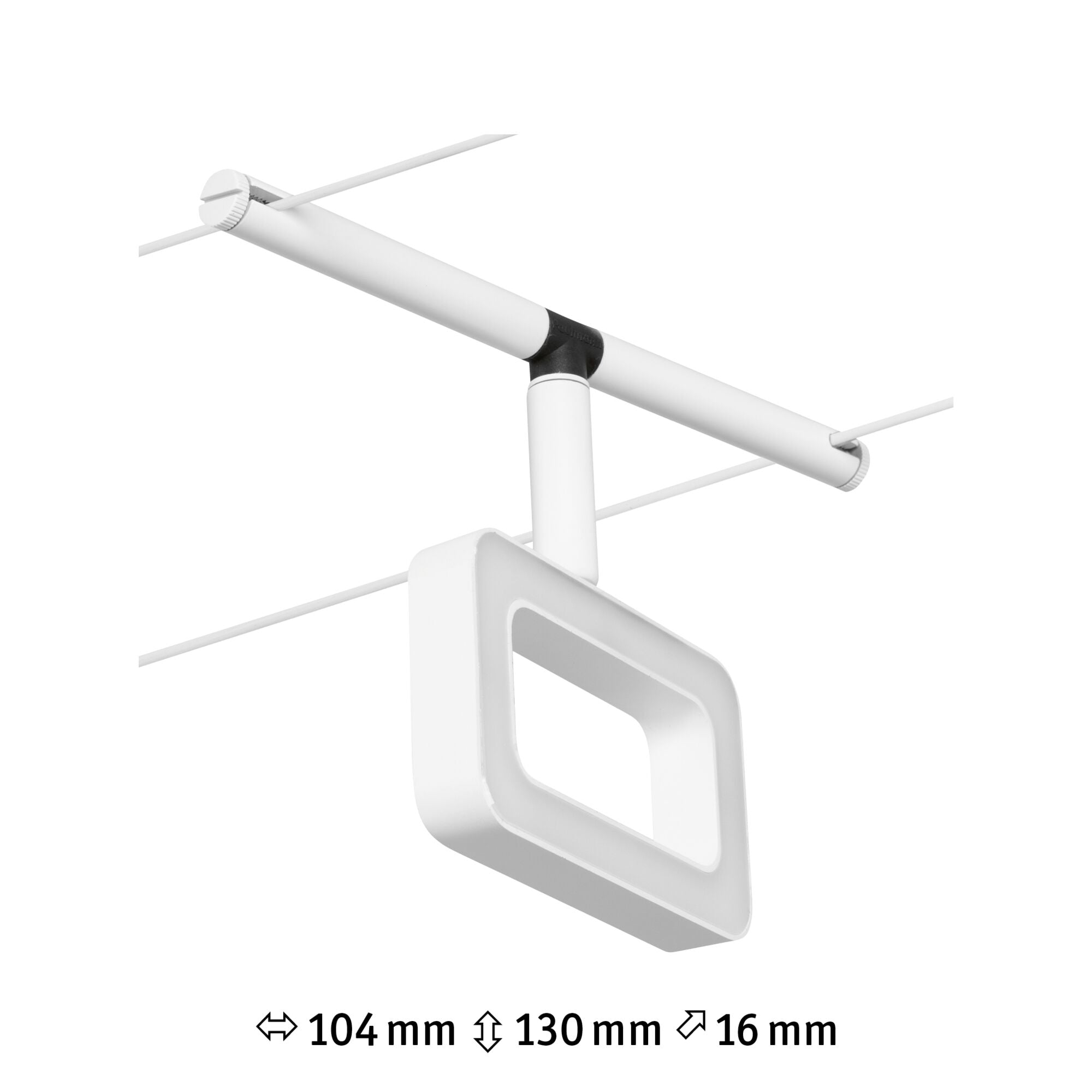 CorDuo Frame Einzelspot 280lm 4,8W 3000K 12V Weiß matt/Chrom - Paulmann - 94484