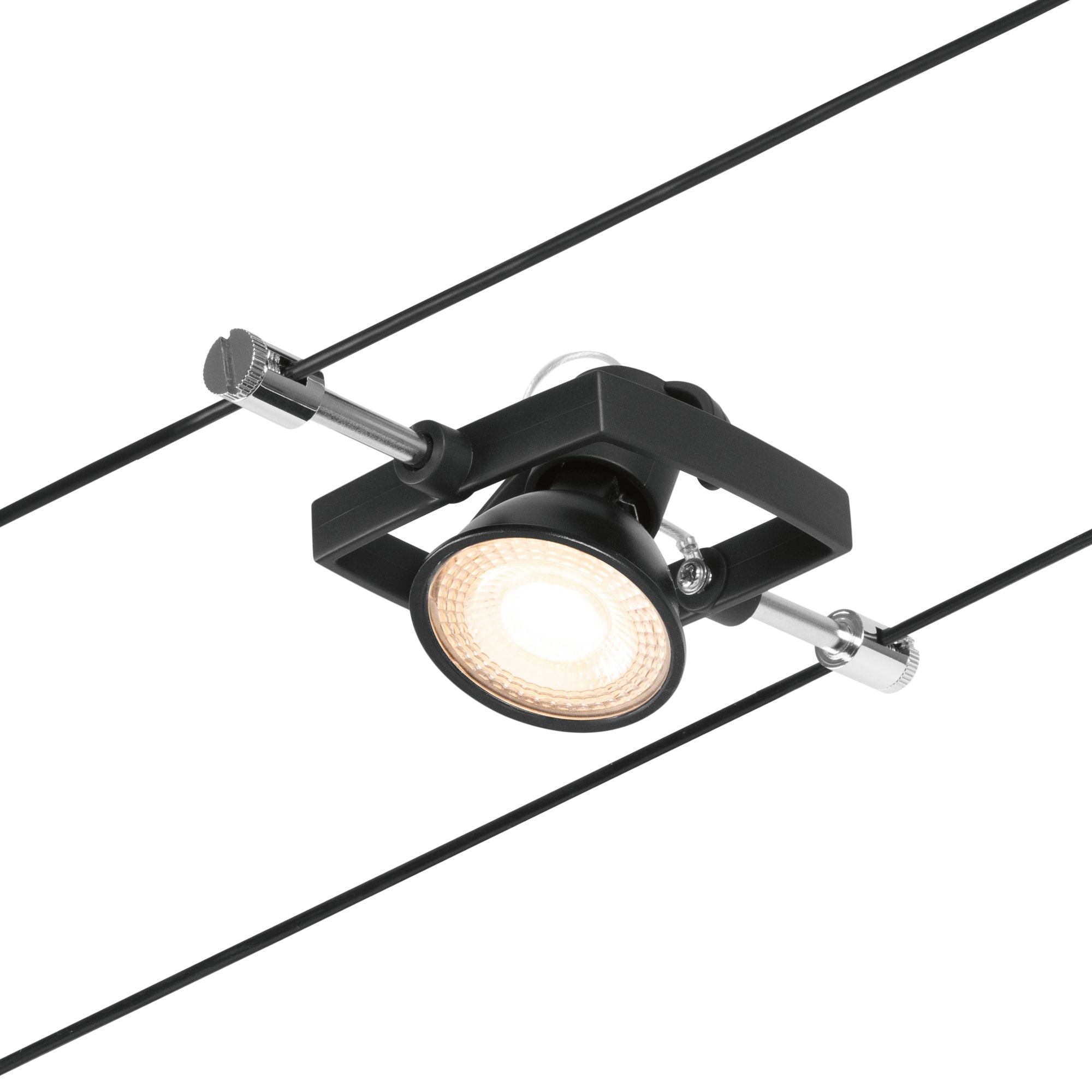 CorDuo Mac II Basisset GU5,3 max. 5x10W 230/12V Schwarz matt/Chrom - Paulmann - 94434