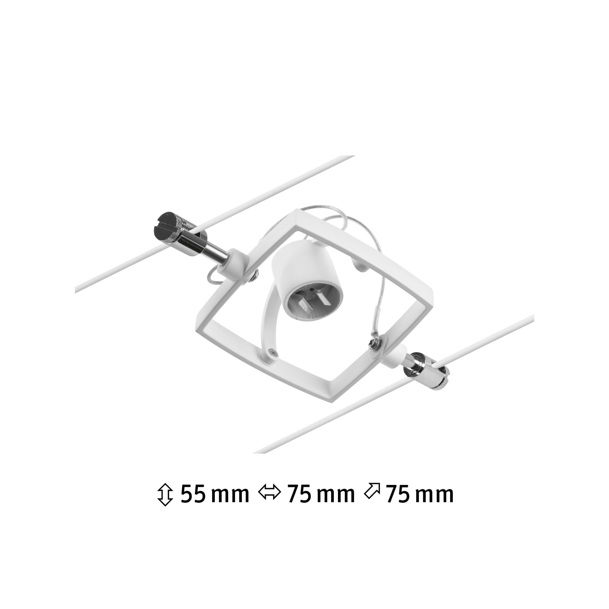 CorDuo Mac II Einzelspot GU5,3 max. 10W 12V Weiß matt/Chrom - Paulmann - 94433