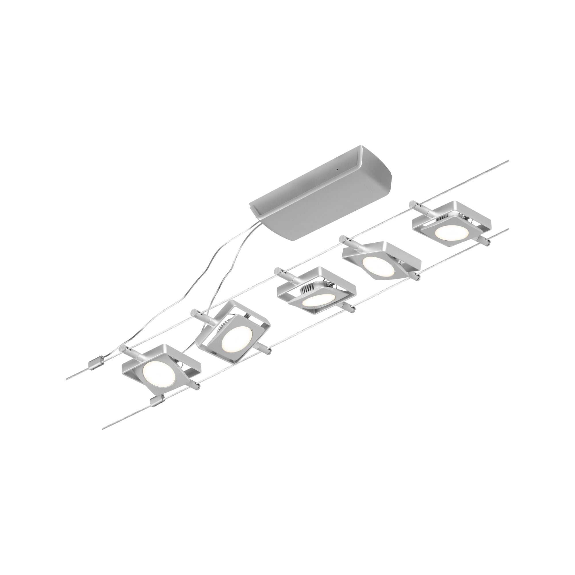 CorDuo MacLED Basisset 5x250lm 5x4,5W 3000K 230/12V Chrom matt/Chrom - Paulmann - 94420