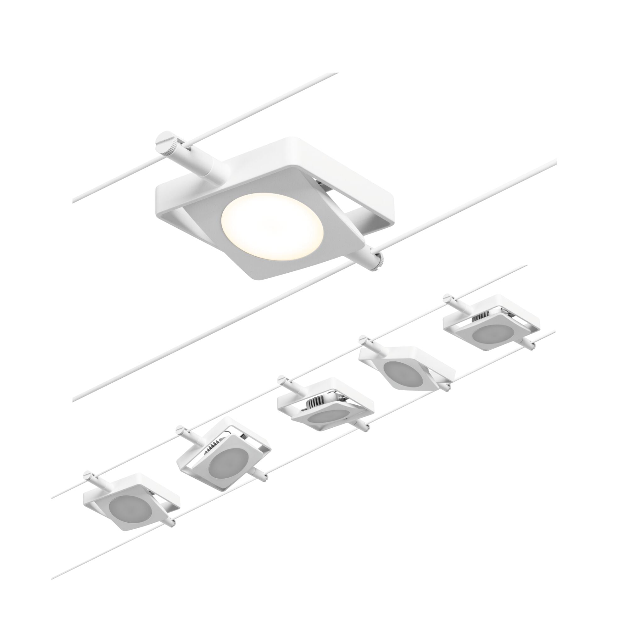 CorDuo MacLED Basisset 5x250lm 5x4,5W 3000K 230/12V Weiß/Chrom - Paulmann - 94422