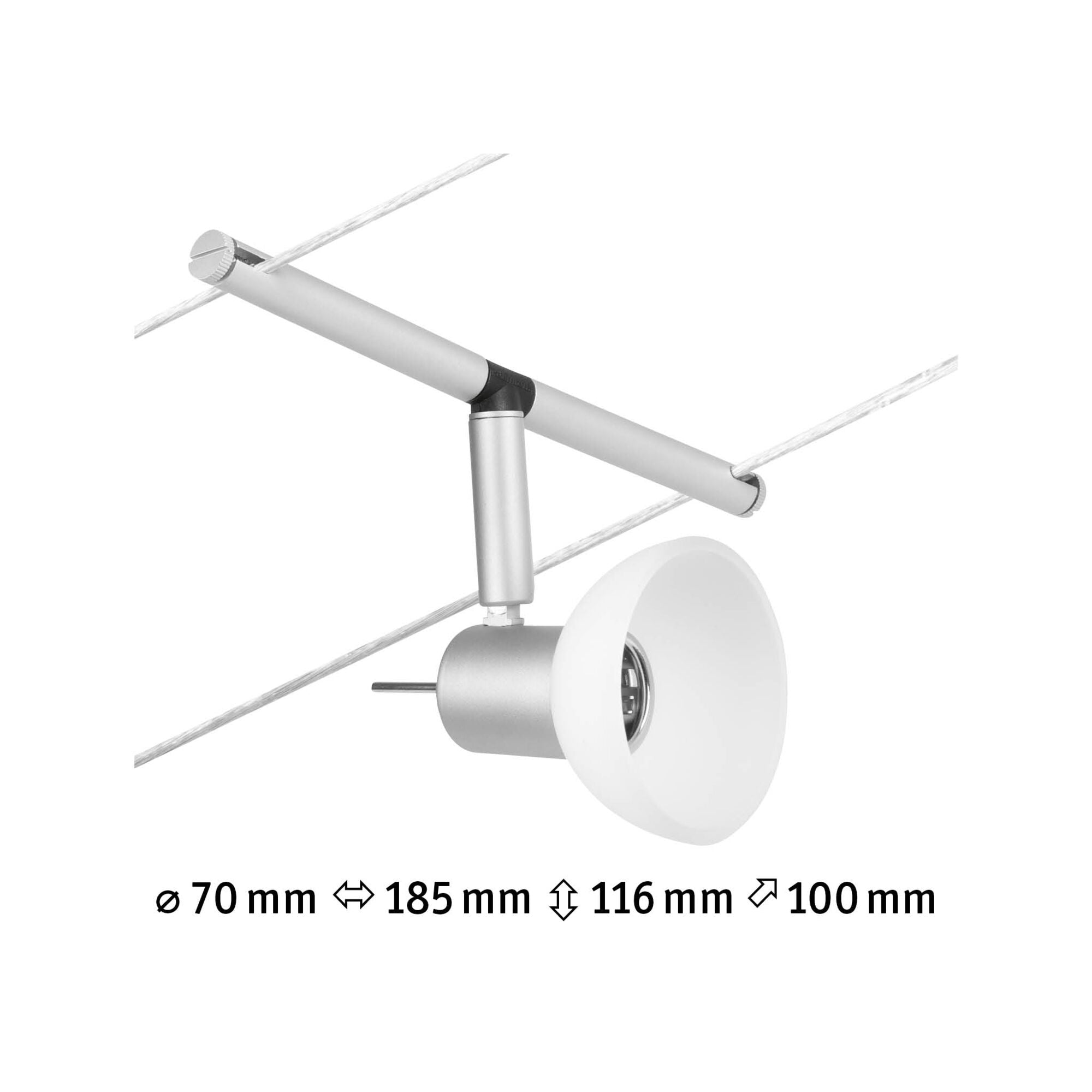 CorDuo Sheela Einzelspot GU5,3 max. 10W 12V Chrom matt - Paulmann - 94449