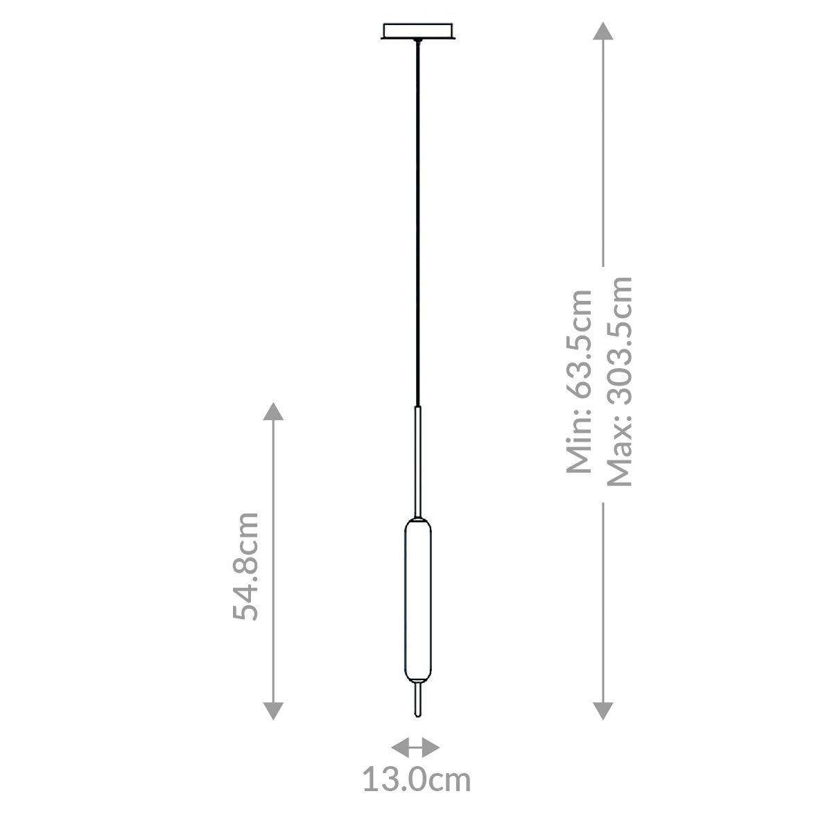 Cumberland 1 - flammige Pendelleuchte - Eurofase - QN - CUMBERLAND - 1P - BK