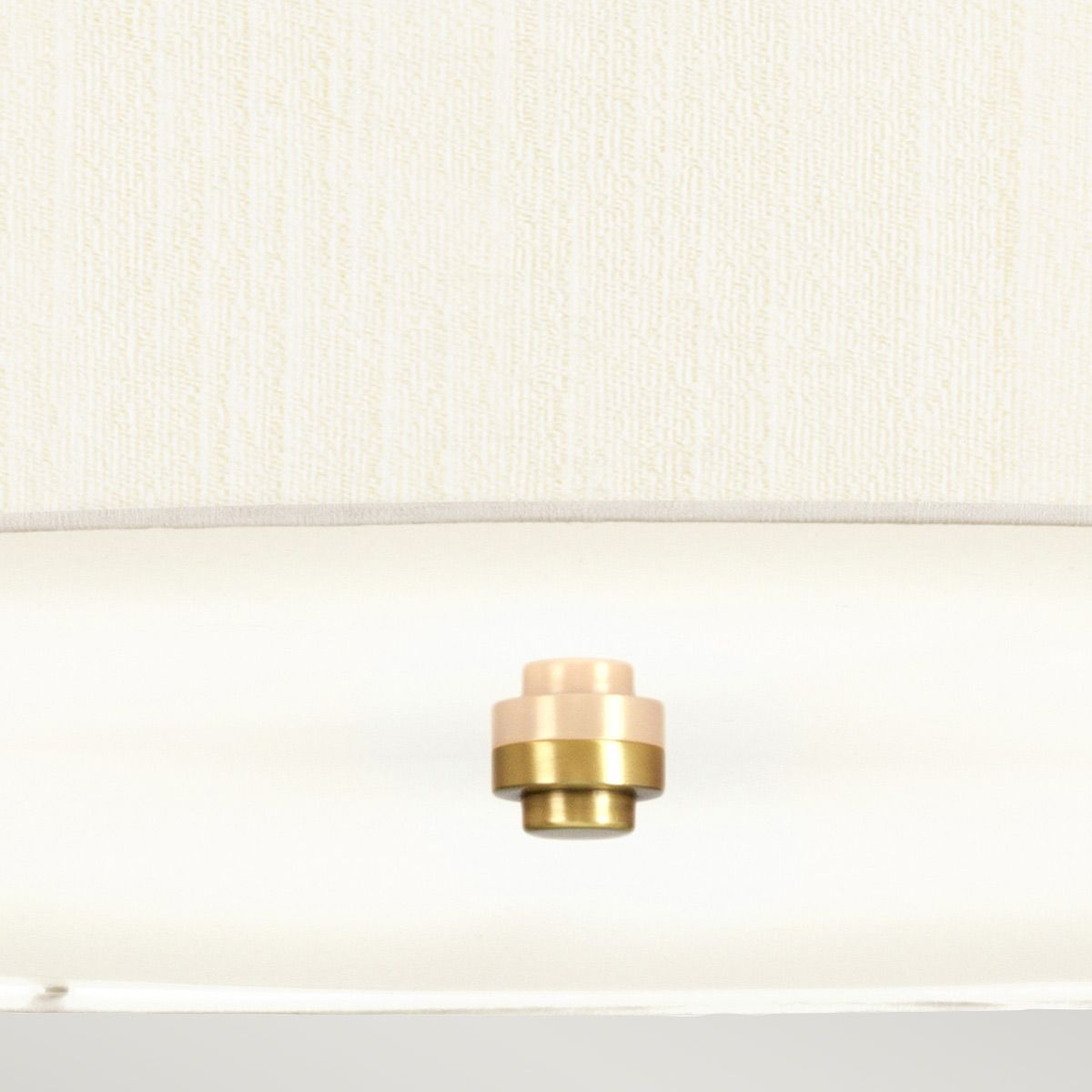Pearce 34" Pendelleuchte mit Deckenplatte aus gealtertem Messing - gealtertes Messing mit elfenbeinfarbenem Schirm