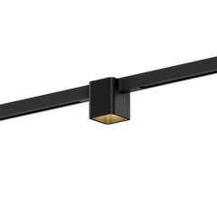 Wever & Ducré DOCUS on STREX 1.0 Schwarz/Gold, schwarzer Adapter