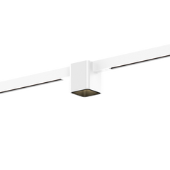 Wever & Ducré DOCUS on STREX 1.0 Weiß/Schwarz, weißer Adapter