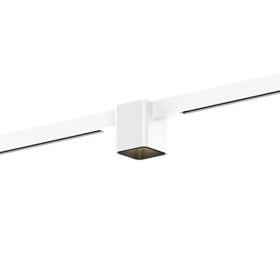 Wever & Ducré DOCUS on STREX 1.0 Weiß/Schwarz, weißer Adapter