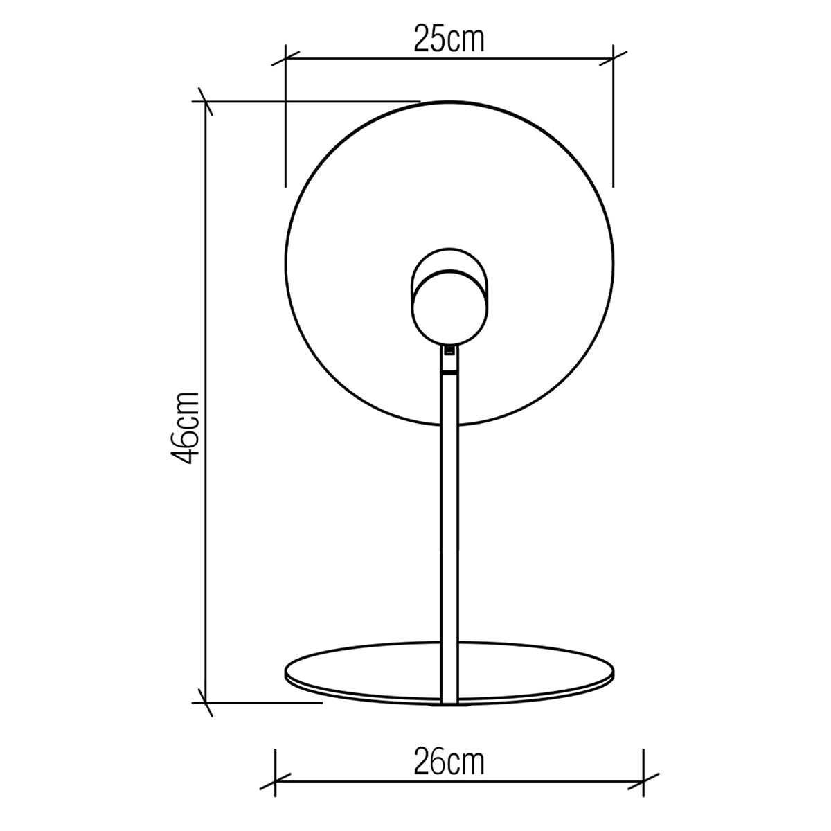 Dot Tischleuchte aus Teakholz - Accord Lighting - QN - DOT - TL - TEAK