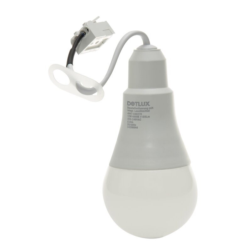 DOTLUX LED - Baustellenfassung mit integriertem Leuchtmittel 12W 4000K - Dotlux - 4997 - 040270