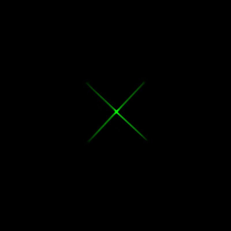 DOTLUX LED - Pointer SAFETYMARKER 3W grün inkl. Linien - und Kreuzgobo - Dotlux - 5097 - 0GR000