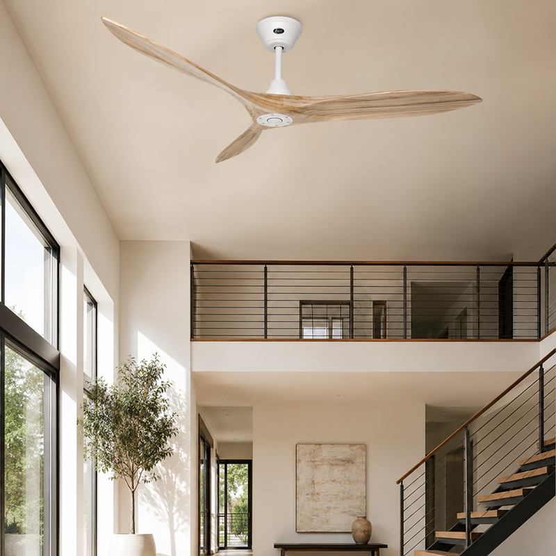 Energiespar-Deckenventilator ECO AIRSCREW im Wohnraum