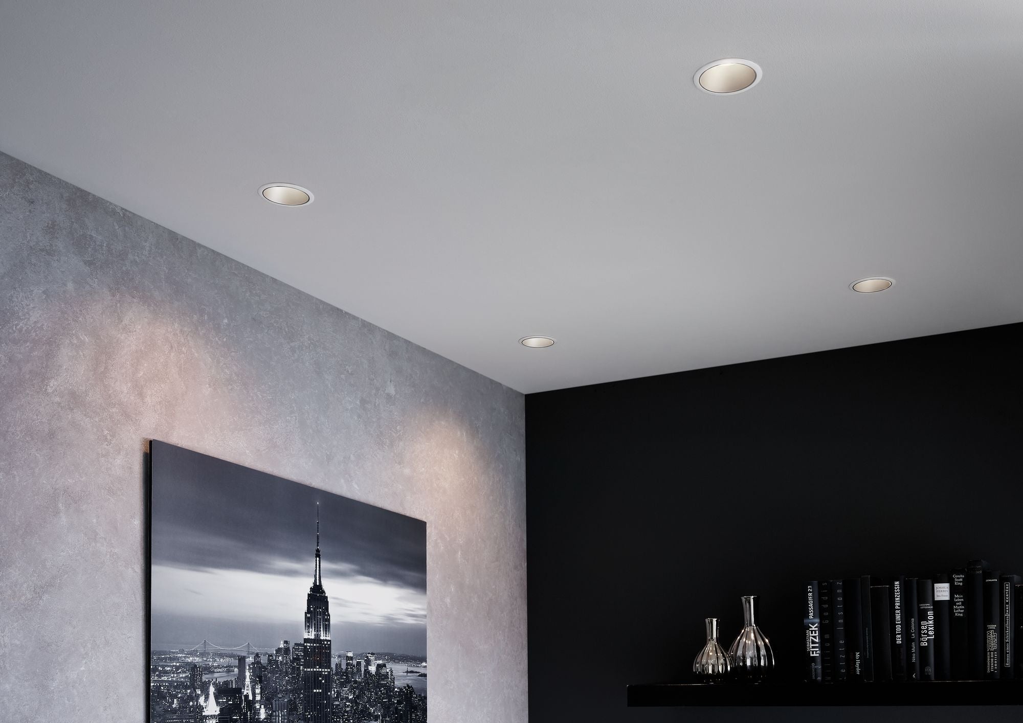 Einbauleuchte Cole rund 88mm GU10 max. 10W 230V dimmbar Weiß/Silber - Paulmann - 93398