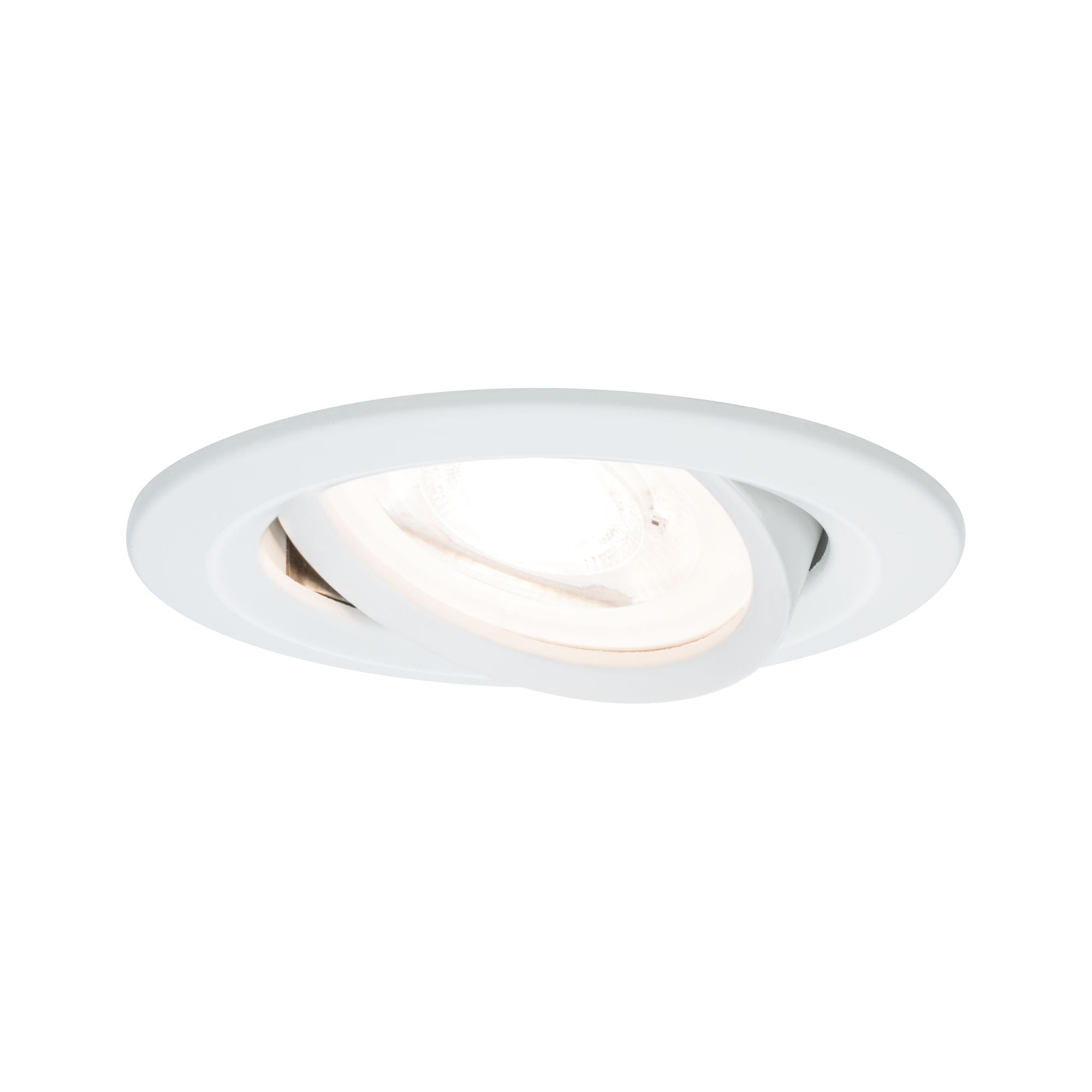 Einbauleuchte Nova schwenkbar rund 84mm 50° GU10 max. 35W 230V dimmbar Weiß matt - Paulmann - 93639