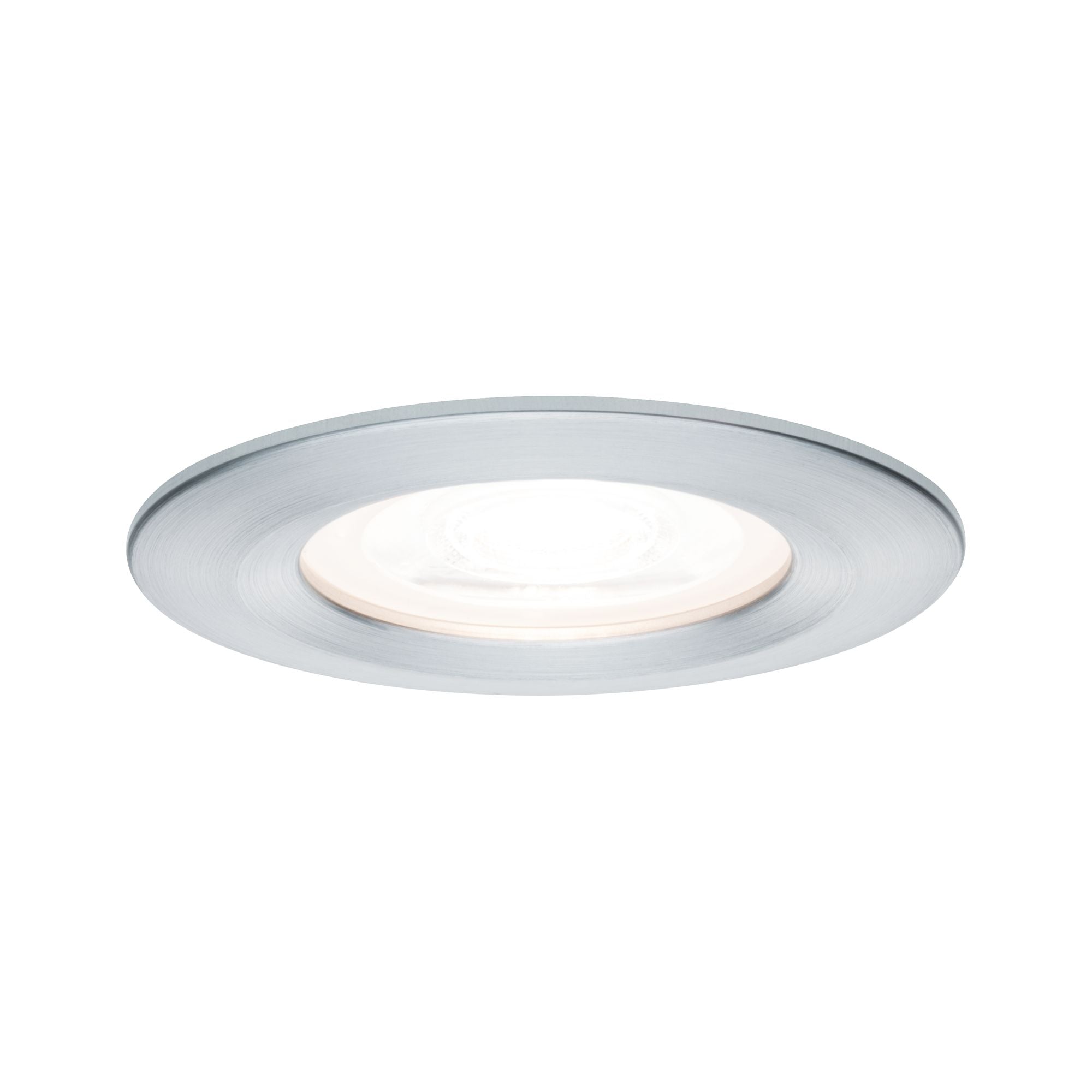 Einbauleuchte Nova starr rund 78mm GU10 max. 35W 230V dimmbar Alu gedreht - Paulmann - 93632