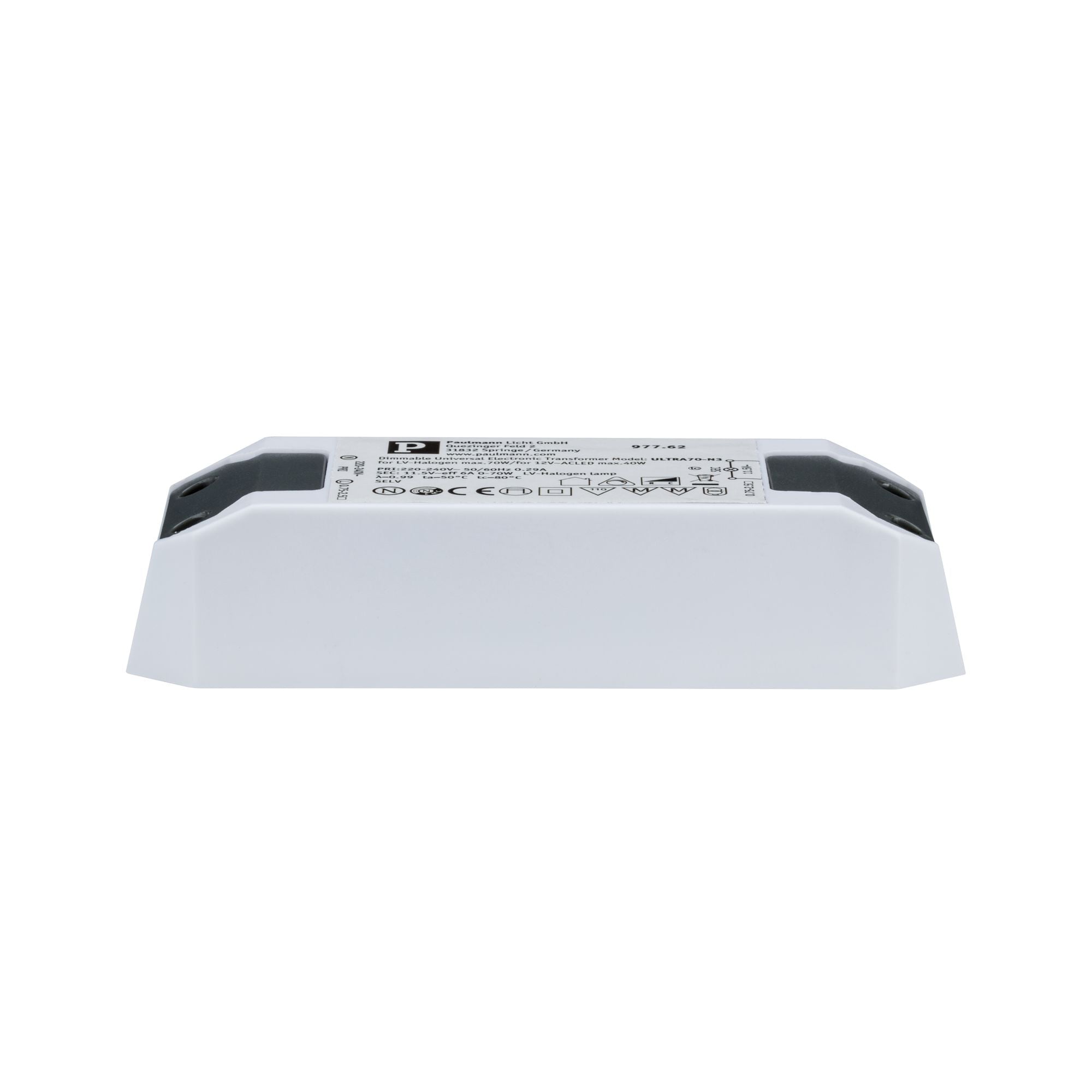 Elektroniktrafo Elektroniktrafo Halogen+LED max. 0 - 50W 220 - 240/12V 50VA Weiß - Paulmann - 97762