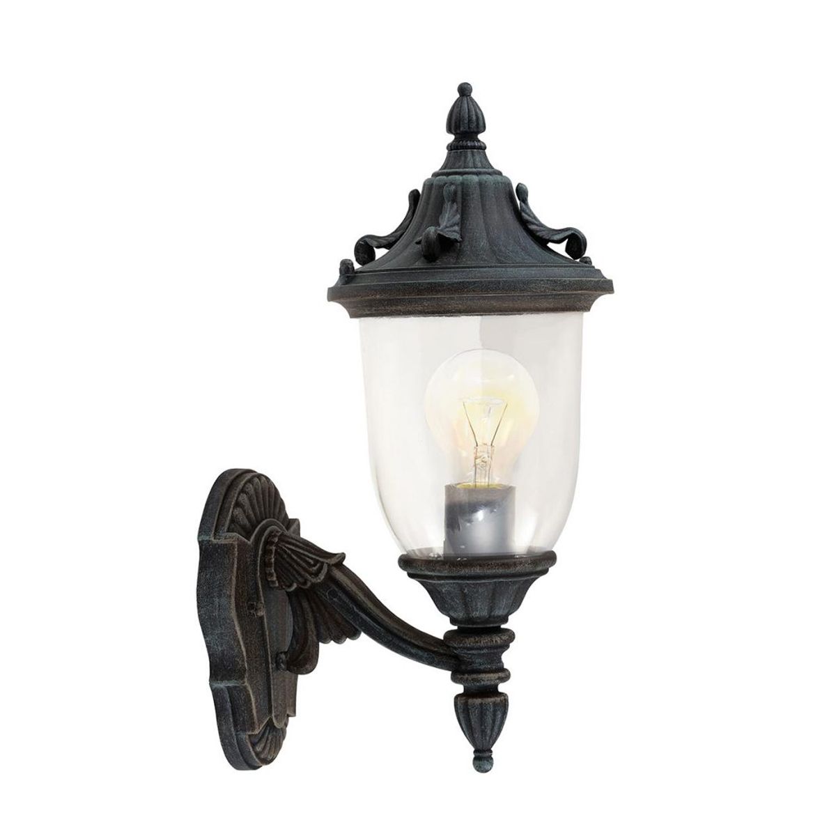 Elkstone 1 - flammige Wandlaterne - Grünspan - Elsteadlighting - GZH - ELK1