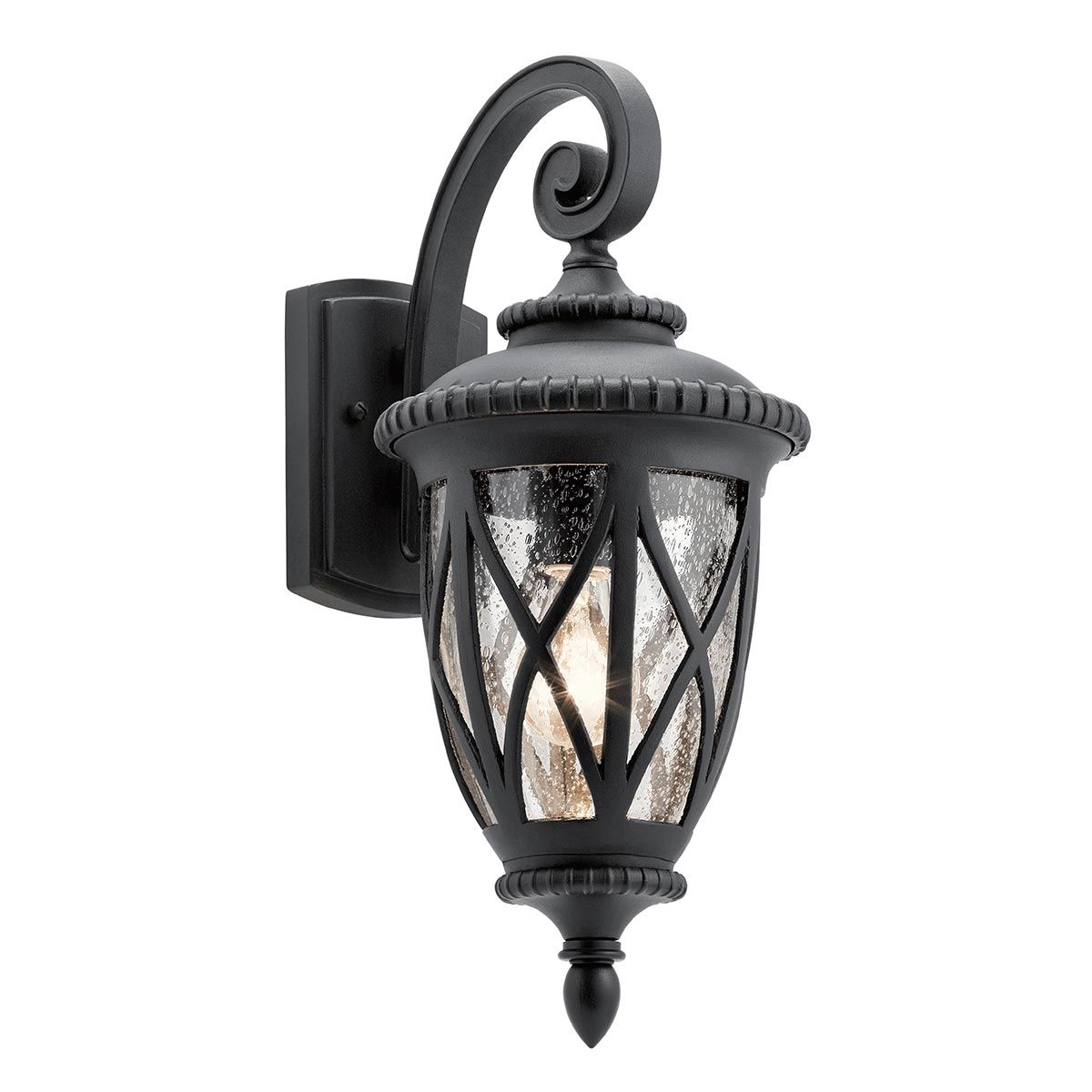 Admirals Cove Wandlaterne, 1 Licht, mittelgroß, strukturiertes Schwarz - Elsteadlighting - KL - ADMIRALS - COVE - M