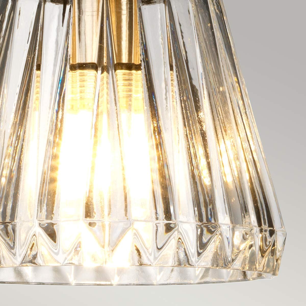 Agatha 1-flammige Pendelleuchte - Gebürstetes Nickel - Elsteadlighting - leuchtengrosshandel24