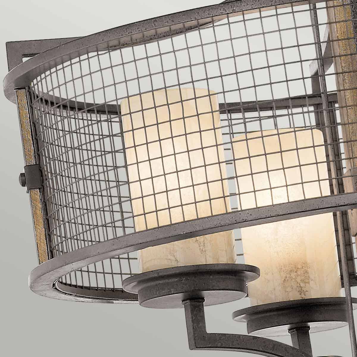Ahrendale Kronleuchter mit 4 Lichtern – Ambosseisen - Elsteadlighting - leuchtengrosshandel24