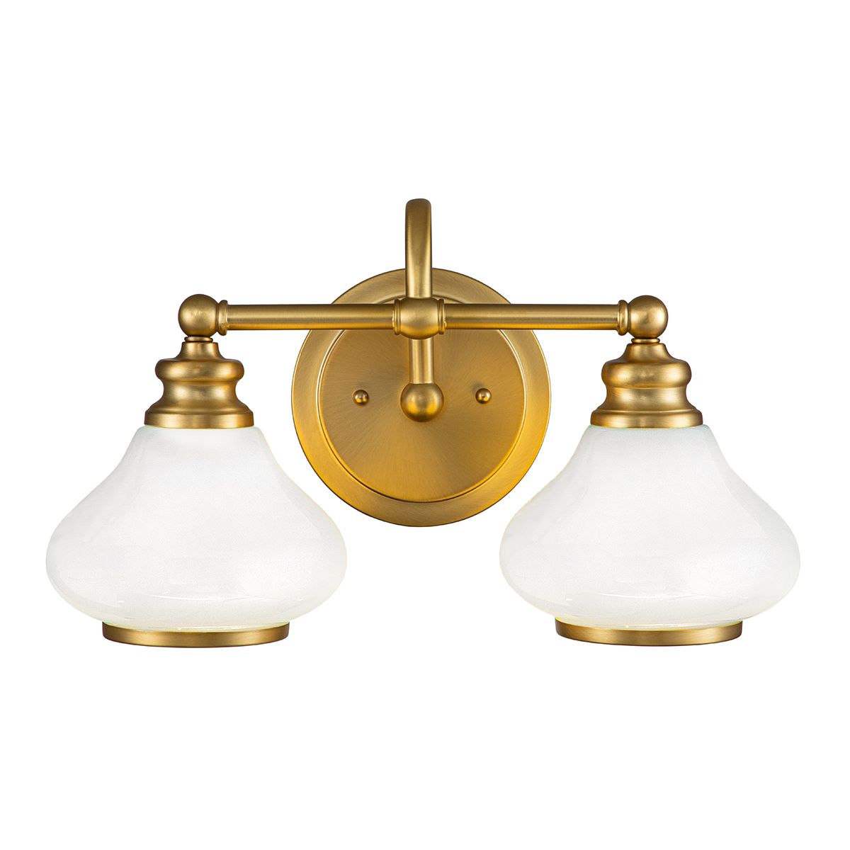 Ainsley 2-flammige Wandleuchte - Gebürstetes Messing - Elsteadlighting - leuchtengrosshandel24