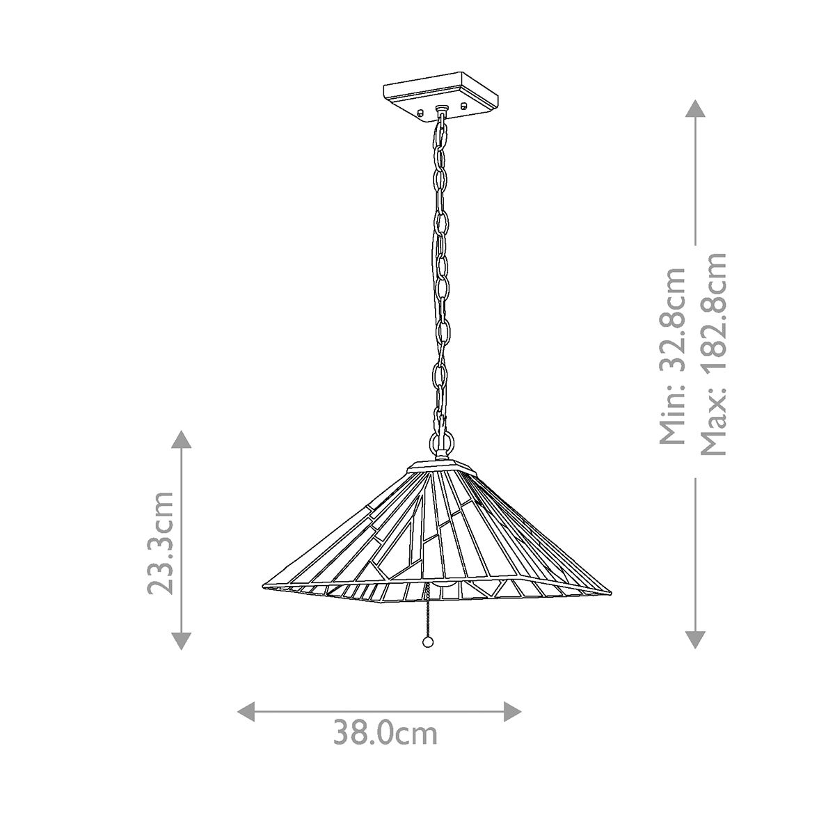 Alderley 1lt Anhänger – Vintage Bronze - Elsteadlighting - leuchtengrosshandel24