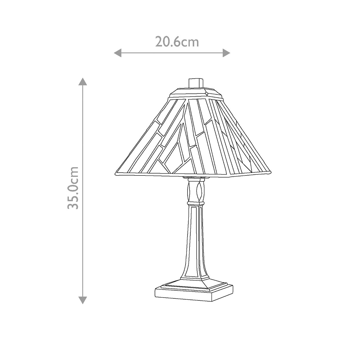 Alderley 1lt mittelgroße Tischlampe - Vintage Bronze - Elsteadlighting - leuchtengrosshandel24