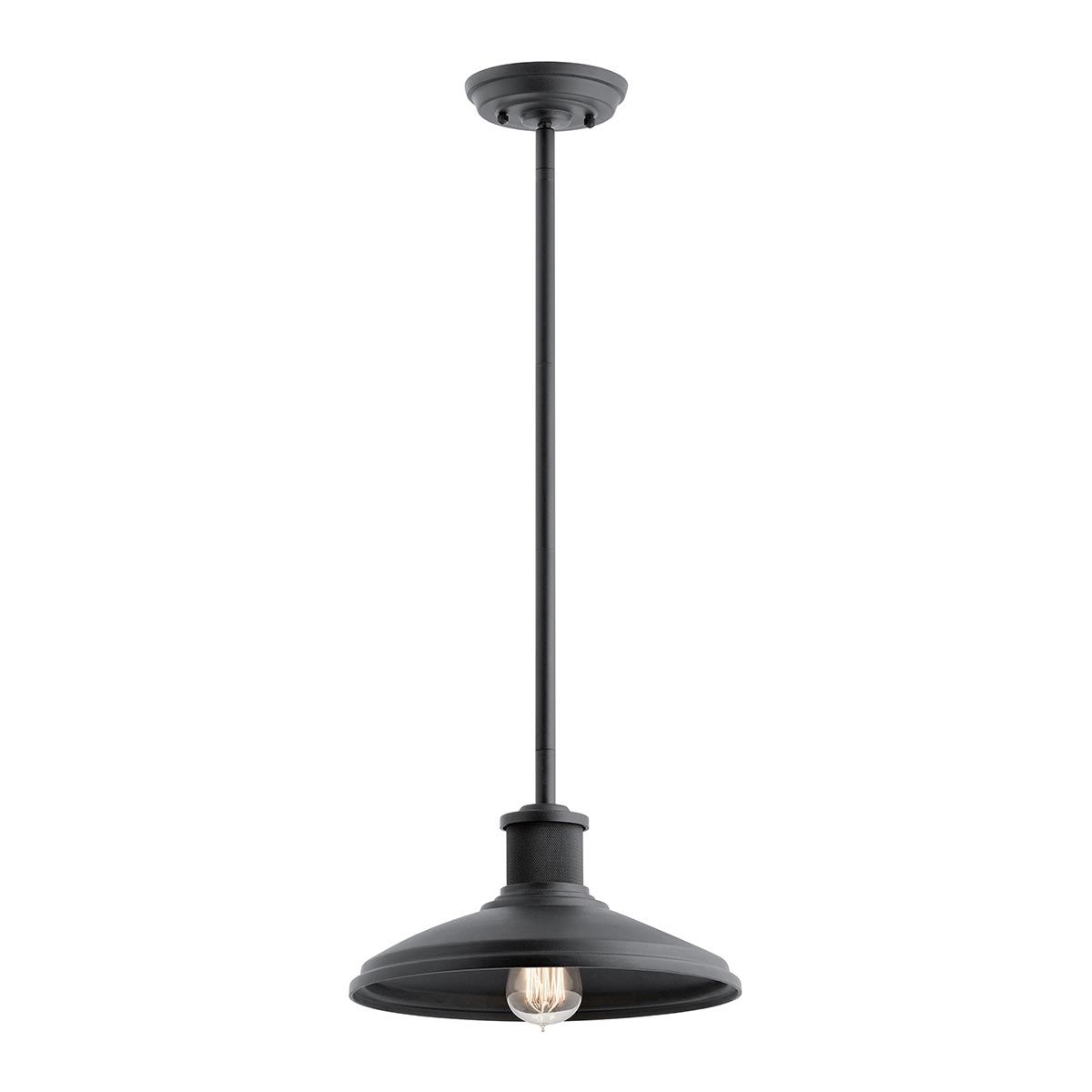 Allenbury 1 - flammige Pendelleuchte für den Außenbereich, Strukturschwarz - Elsteadlighting - KL - ALLENBURY - P - M - BKT