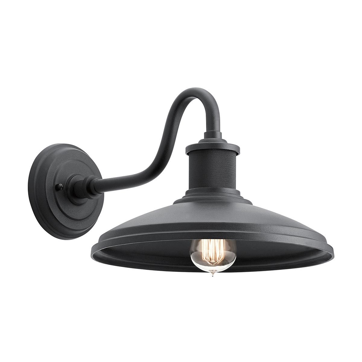 Allenbury Wandlaterne, 1 Licht, mittelgroß, strukturiertes Schwarz - Elsteadlighting - KL - ALLENBURY2 - M - BKT