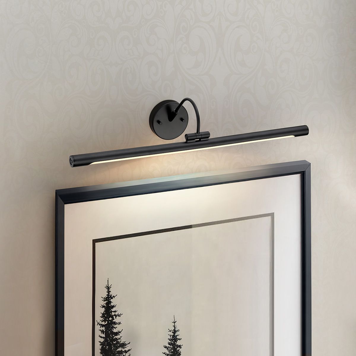 Alton 1-flammige große LED-Bilderleuchte, Schwarz - Elsteadlighting - leuchtengrosshandel24