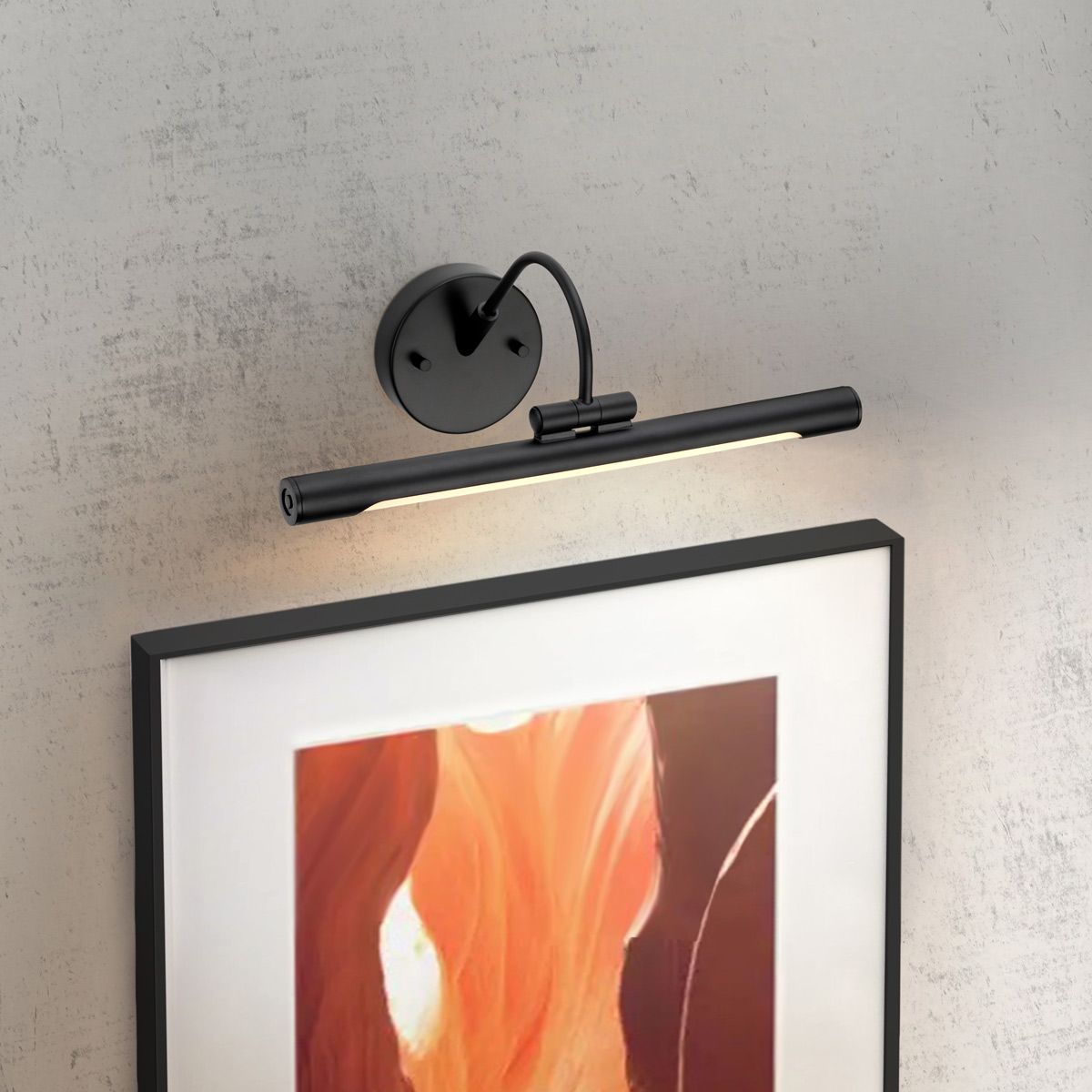 Alton 1-flammige kleine LED-Bilderleuchte - Schwarz - Elsteadlighting - leuchtengrosshandel24
