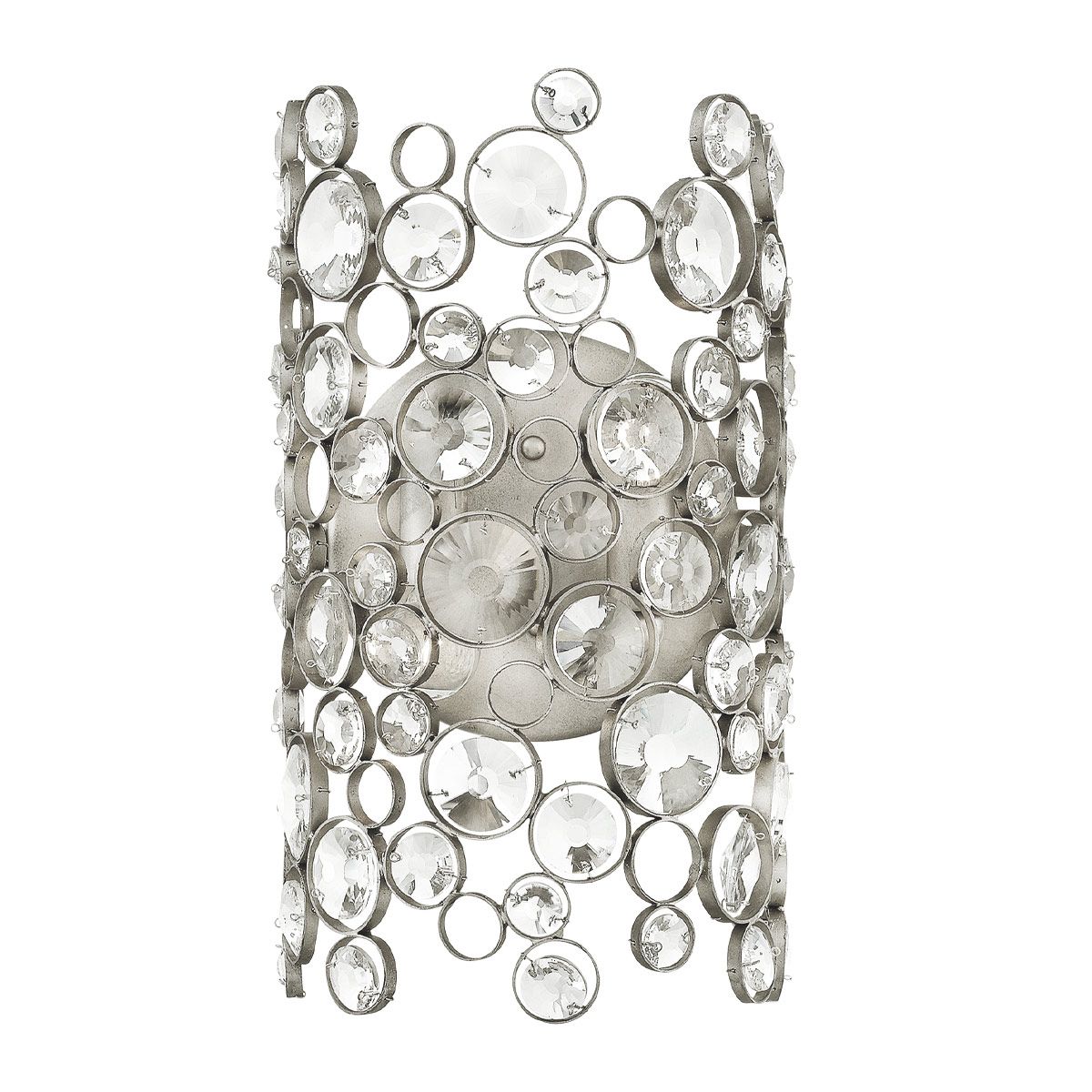 Anya 2-flammige Wandleuchte - Blattsilber - Elsteadlighting - leuchtengrosshandel24