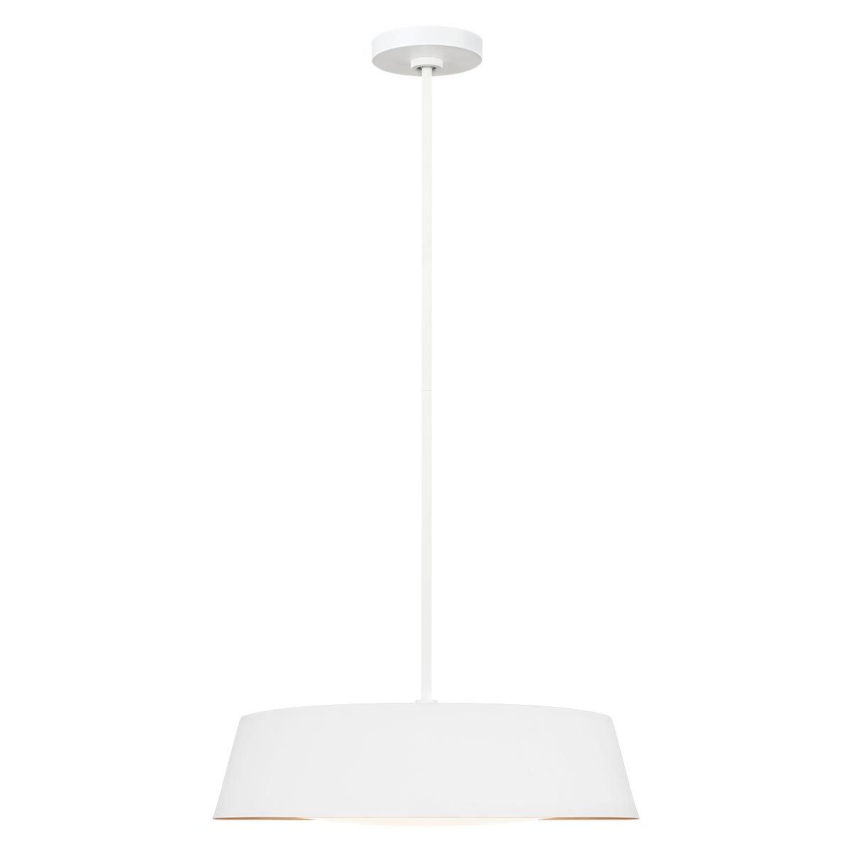 Asher 5-flammige Pendelleuchte - Mattweiß und Gold - Elsteadlighting - leuchtengrosshandel24