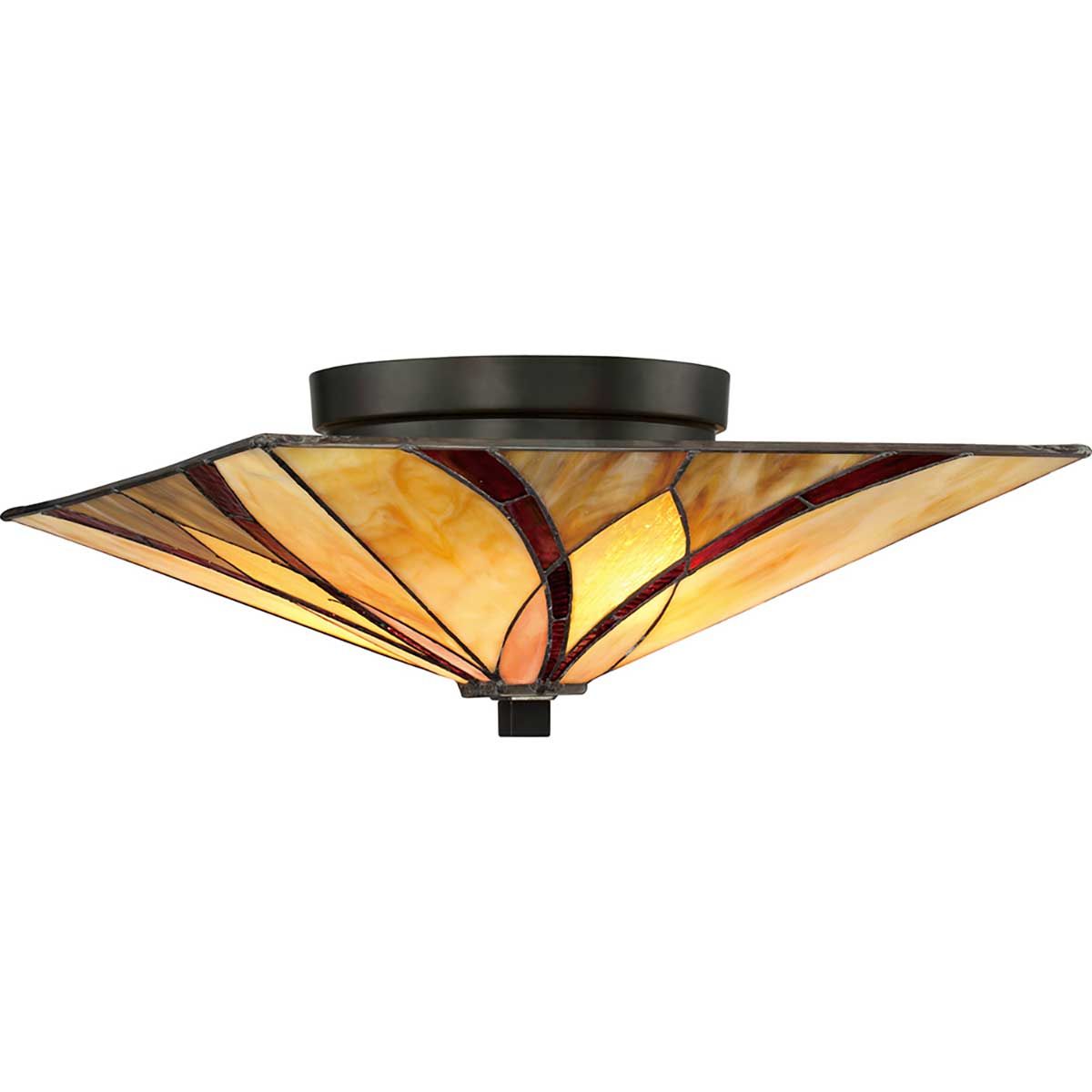 Asheville 2-flammige Deckenleuchte - Valiant Bronze - Elsteadlighting - leuchtengrosshandel24