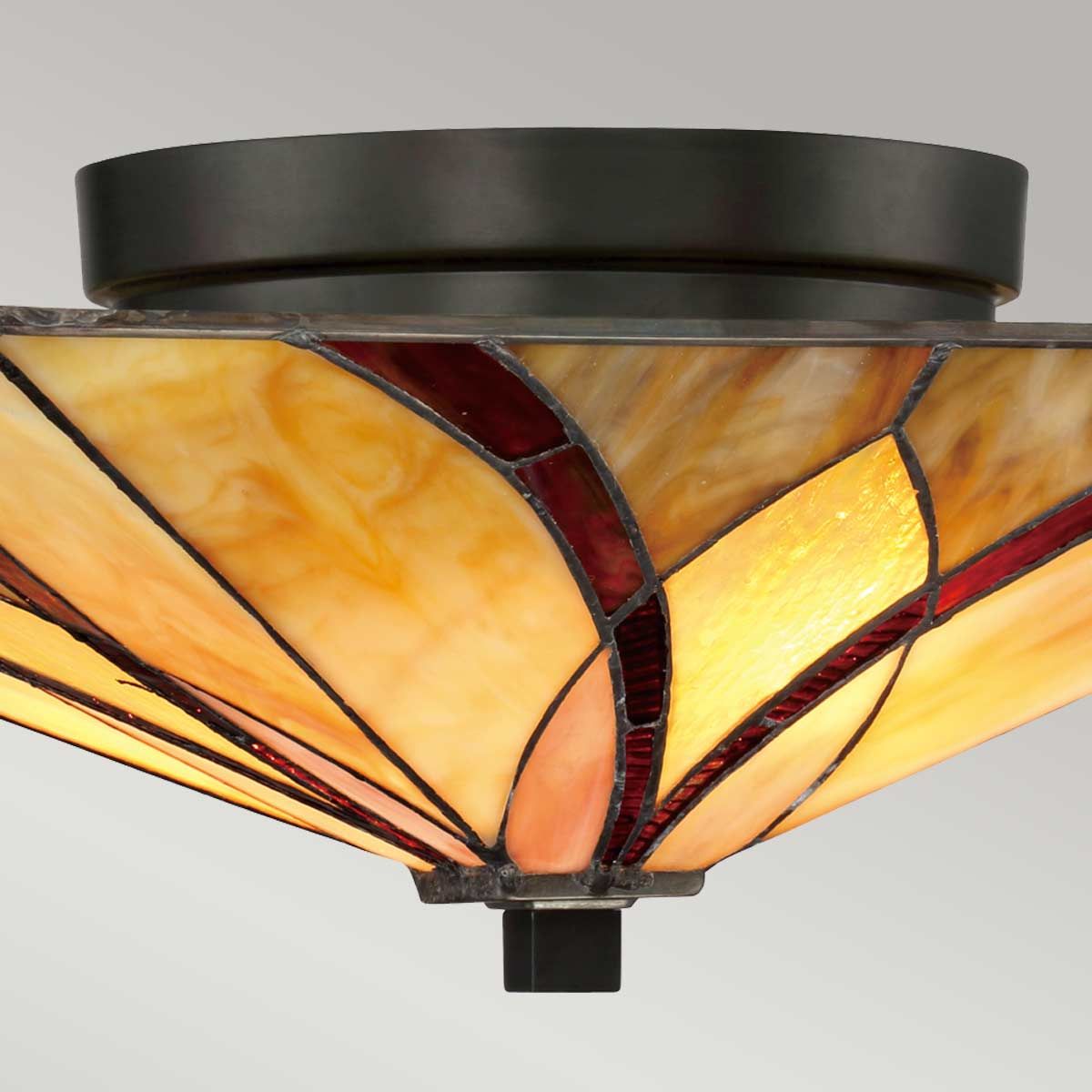 Asheville 2-flammige Deckenleuchte - Valiant Bronze - Elsteadlighting - leuchtengrosshandel24