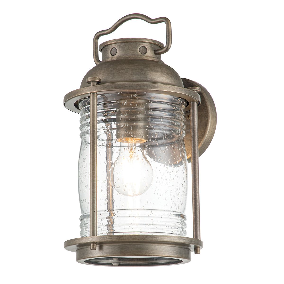 Ashland Bay 1 - flammige mittelgroße Wandlaterne, brünierte Bronze - Elsteadlighting - KL - ASHLANDBAY2 - M - BU